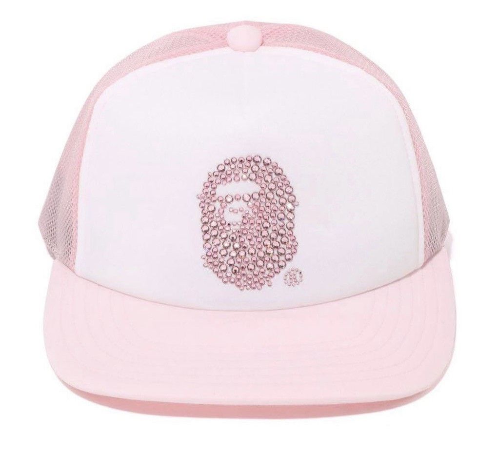Bape Bape Crystal Stone Swarovski Pink Cap Size ONE SIZE - 1 Thumbnail