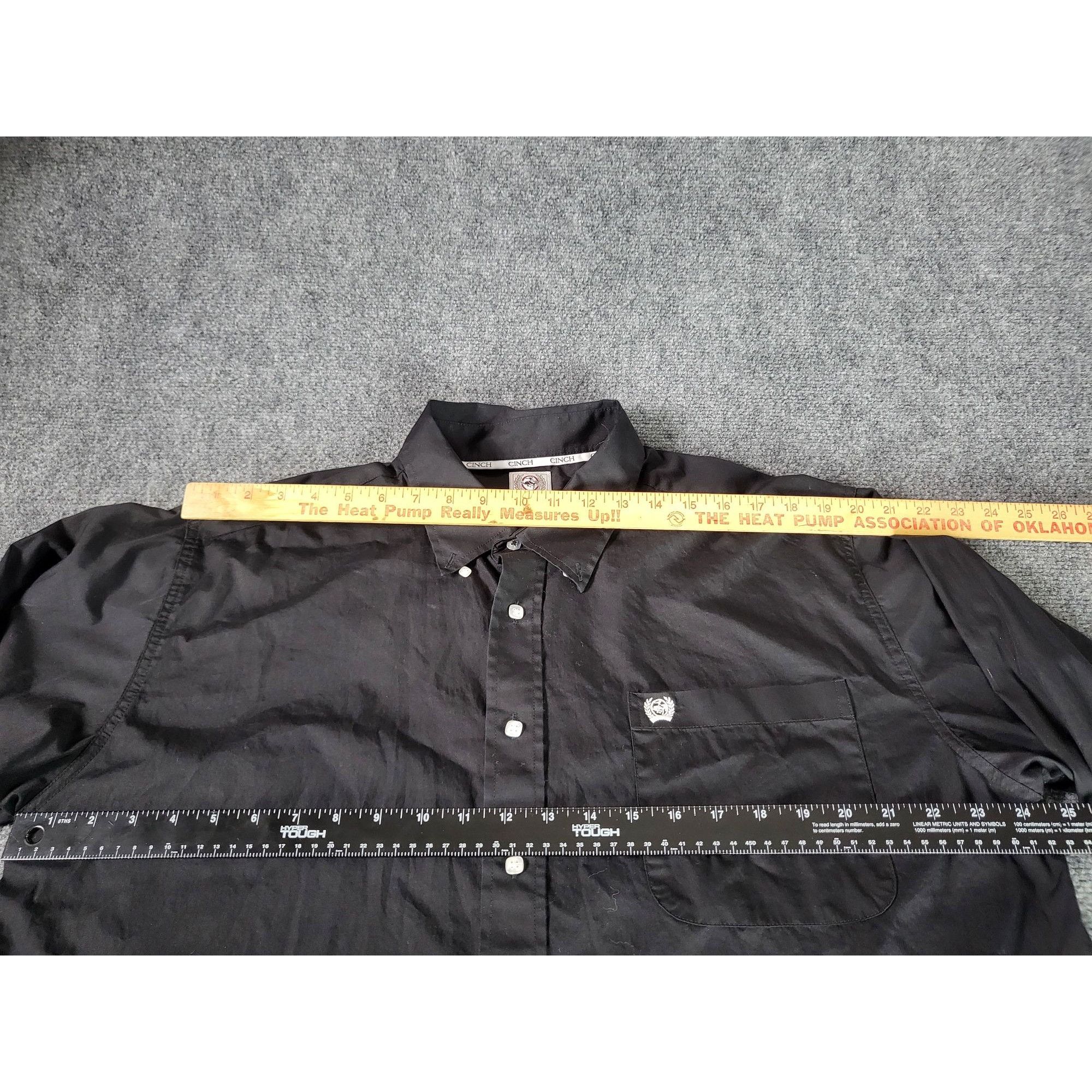CINCH Cinch Button Up Shirt Men Sz L Black Long Sleeve Cowboy West Size US L / EU 52-54 / 3 - 5 Thumbnail