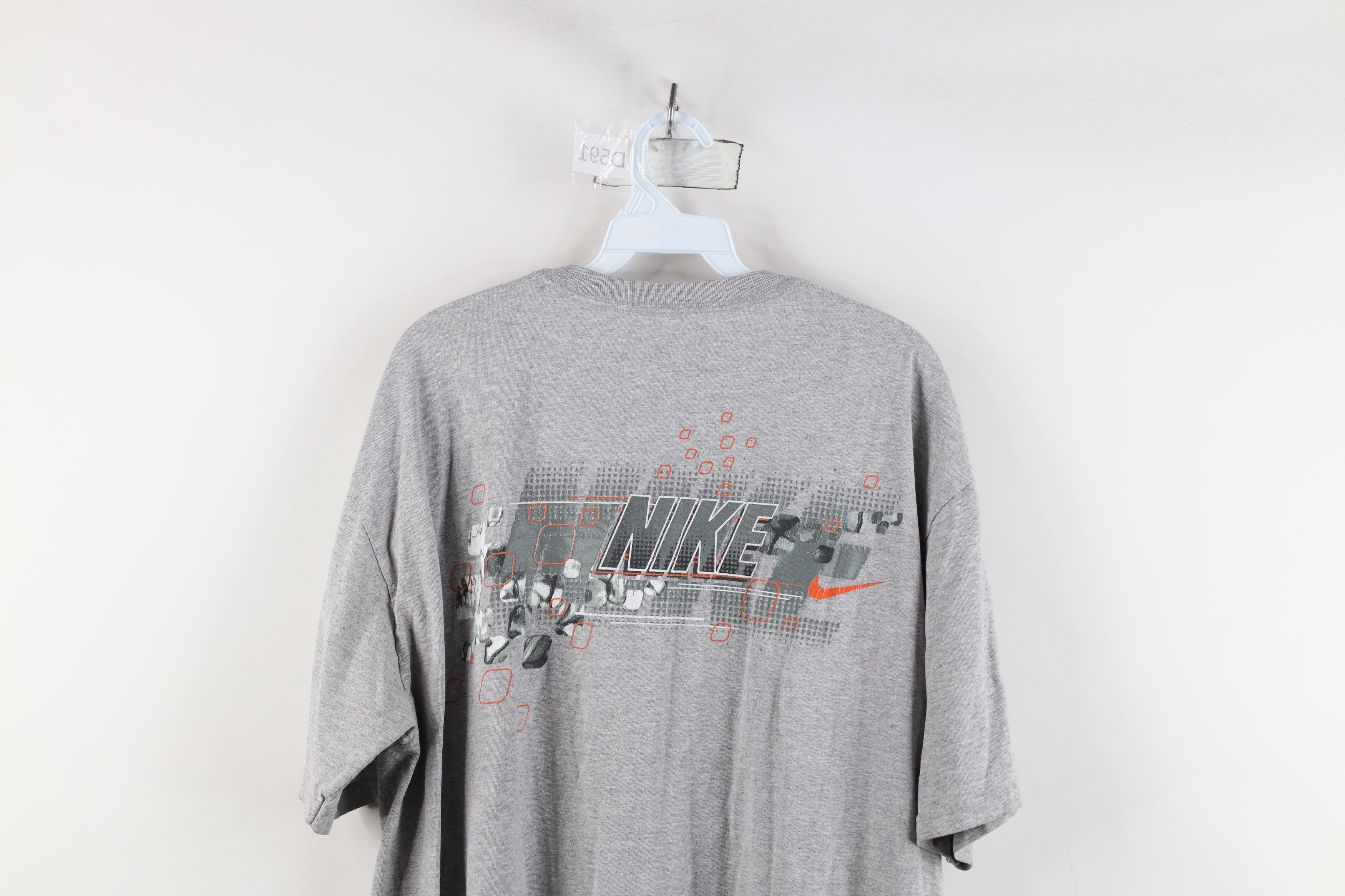 Nike × Vintage Vintage Nike Swim Travis Scott Mini Swoosh T-Shirt Gray Size US XXL / EU 58 / 5 - 13 Thumbnail