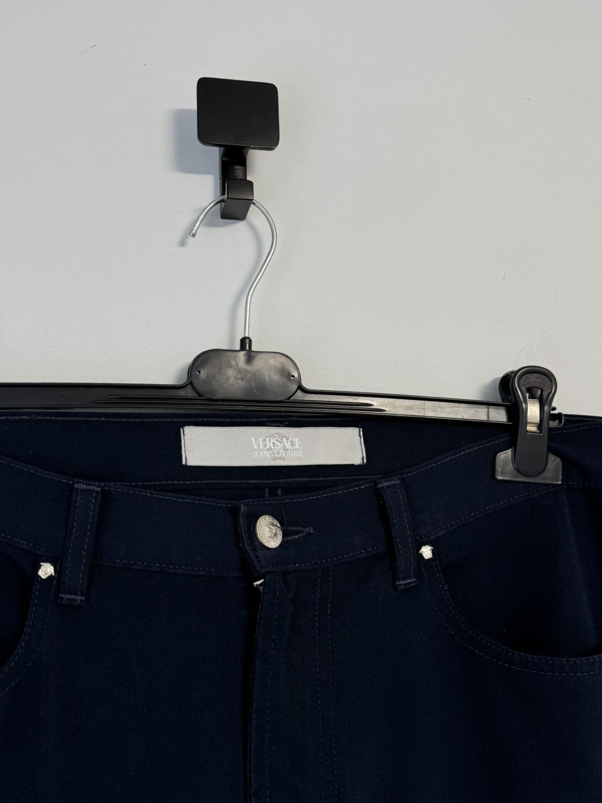 Versace Gianni Versace Dark Blue Jeans Classic Straight Luxury Pants Size US 34 / EU 50 - 3 Thumbnail