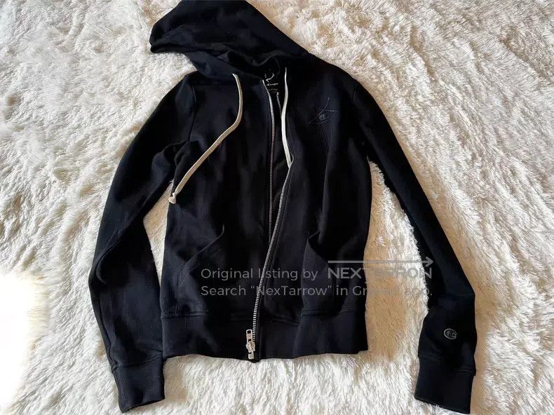 Rick Owens Rick Owens Small Five-Star LOGO Zipper Hoodie Size XS / US 0-2 / IT 36-38 - 1 Thumbnail