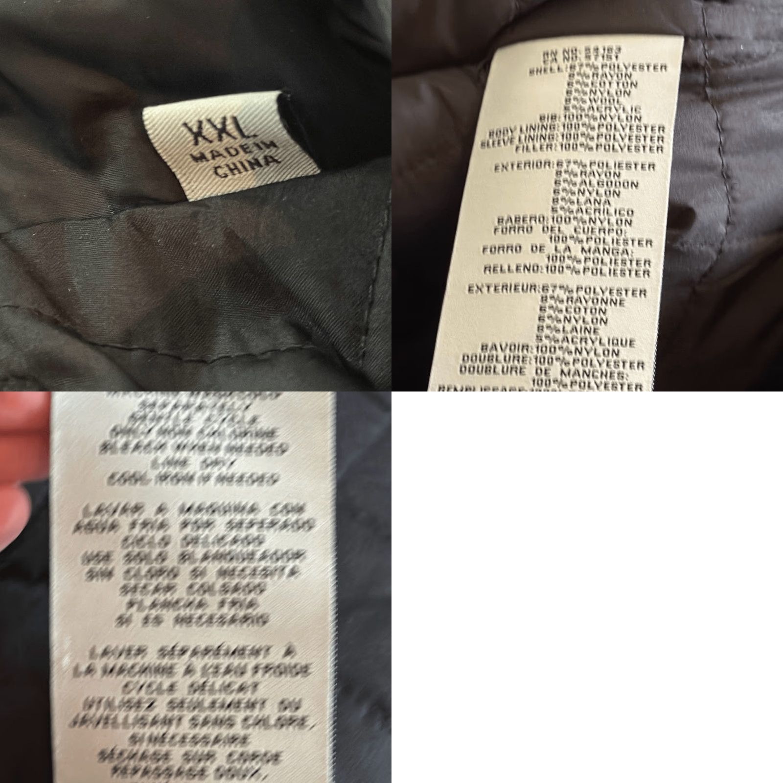 Levi's VINTAGE Levi’s Jacket Men Black Cotton Twill Quilted Insulated Liner Military Style 2XL Chest 24” Size US XXL / EU 58 / 5 - 8 Thumbnail
