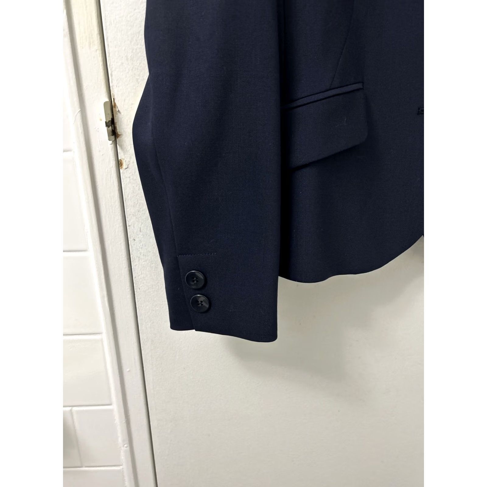 Talbots Talbots Blazer Womens 10 Blue Wool Jacket Italian Fabric 3 Buttons Made In Japan Size L / US 10 / IT 46 - 6 Thumbnail
