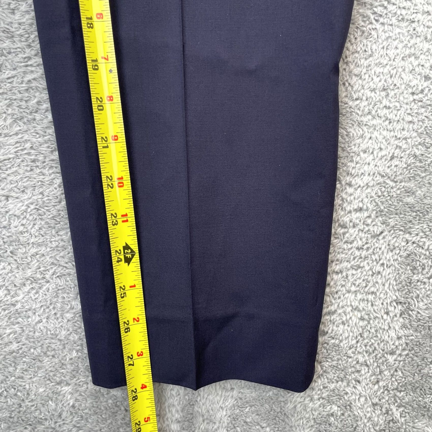 Vintage Lafayette 148 New York Pants Womens 18 Blue Wool Blend Dress Pants Size 28" / US 6 / IT 42 - 7 Thumbnail