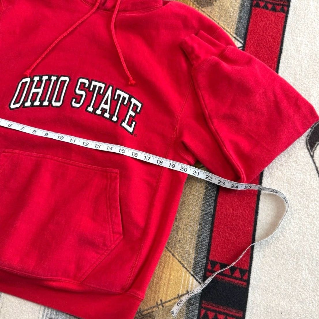Vintage VINTAGE 90s Ohio State Buckeyes Hoodie Sweatshirt Mens Size M Red Embroidered Pullover Long Sleeve Size US M / EU 48-50 / 2 - 5 Thumbnail