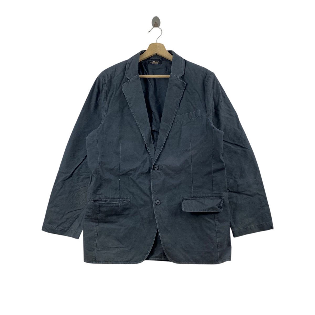 L.L. Bean Vintage LL BEAN USA Navy Blazer Coat Jacket Size US M / EU 48-50 / 2 - 1 Thumbnail