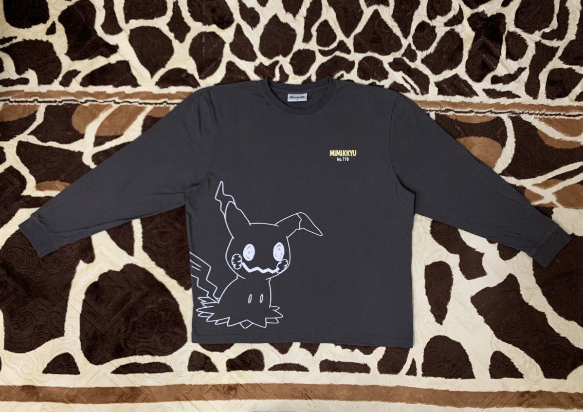 Japanese Brand LAST DROP#Pokemon Mimikkyu Long Sleeve Shirt Size US XXL / EU 58 / 5 - 1 Thumbnail