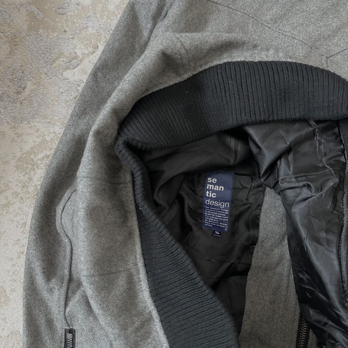 Tornado Mart rare 00s SEMANTIC DESIGN archive military wool bomber jacket Size US L / EU 52-54 / 3 - 6 Thumbnail