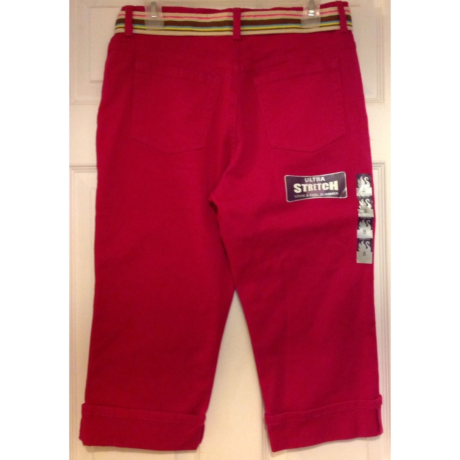 Gloria Vanderbilt Gloria Vanderbilt Pink Classic Cuffed Slimming Capri Jeans 8 Size 30" / US 8 / IT 44 - 4 Thumbnail