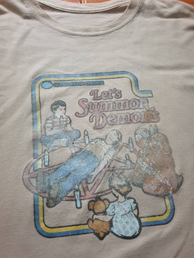 Japanese Brand Activities for children Let summon demons iron on shirt Size US XL / EU 56 / 4 - 10 Thumbnail