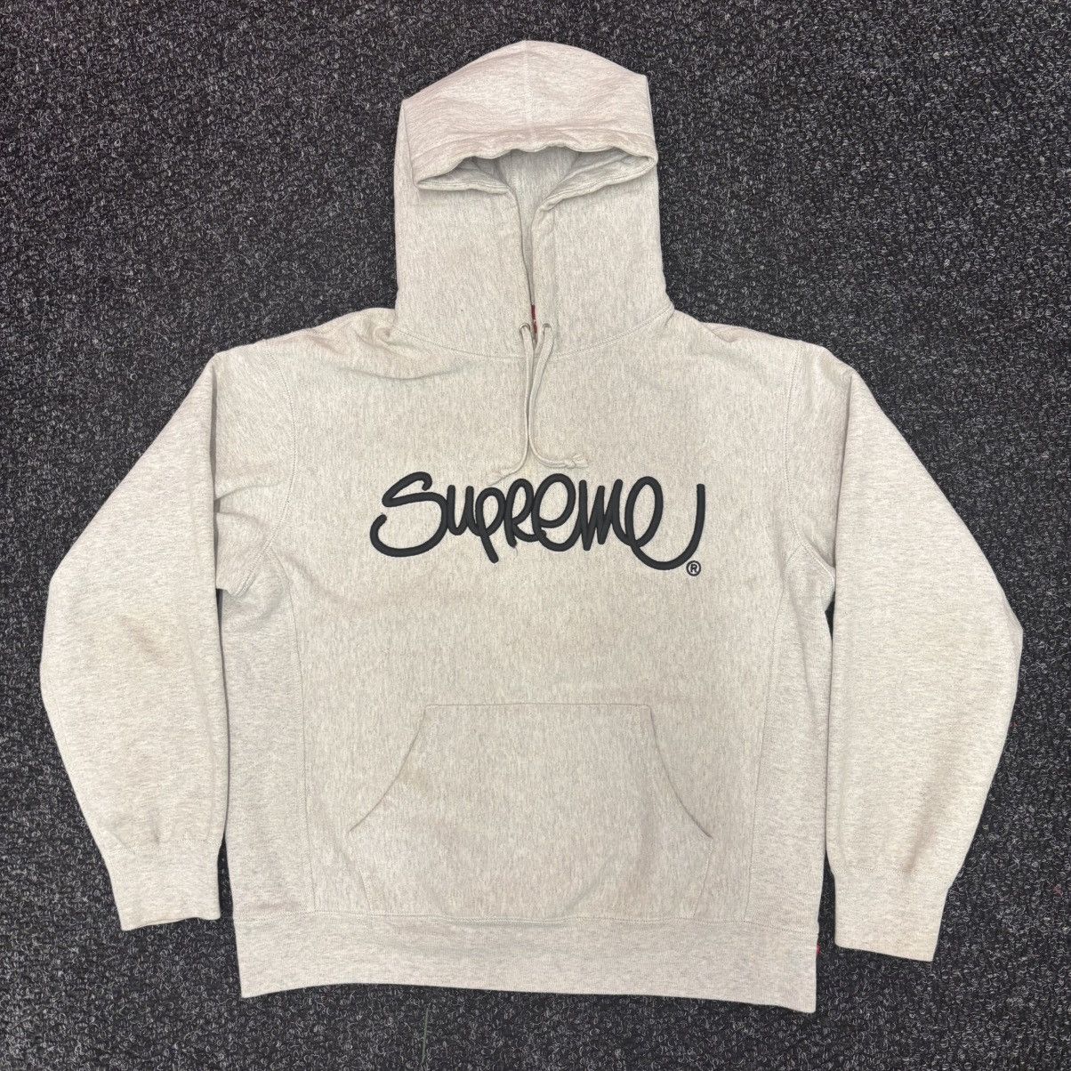 Supreme Supreme Raised Handstyle Hooded Sweatshirt Size US S / EU 44-46 / 1 - 1 Thumbnail