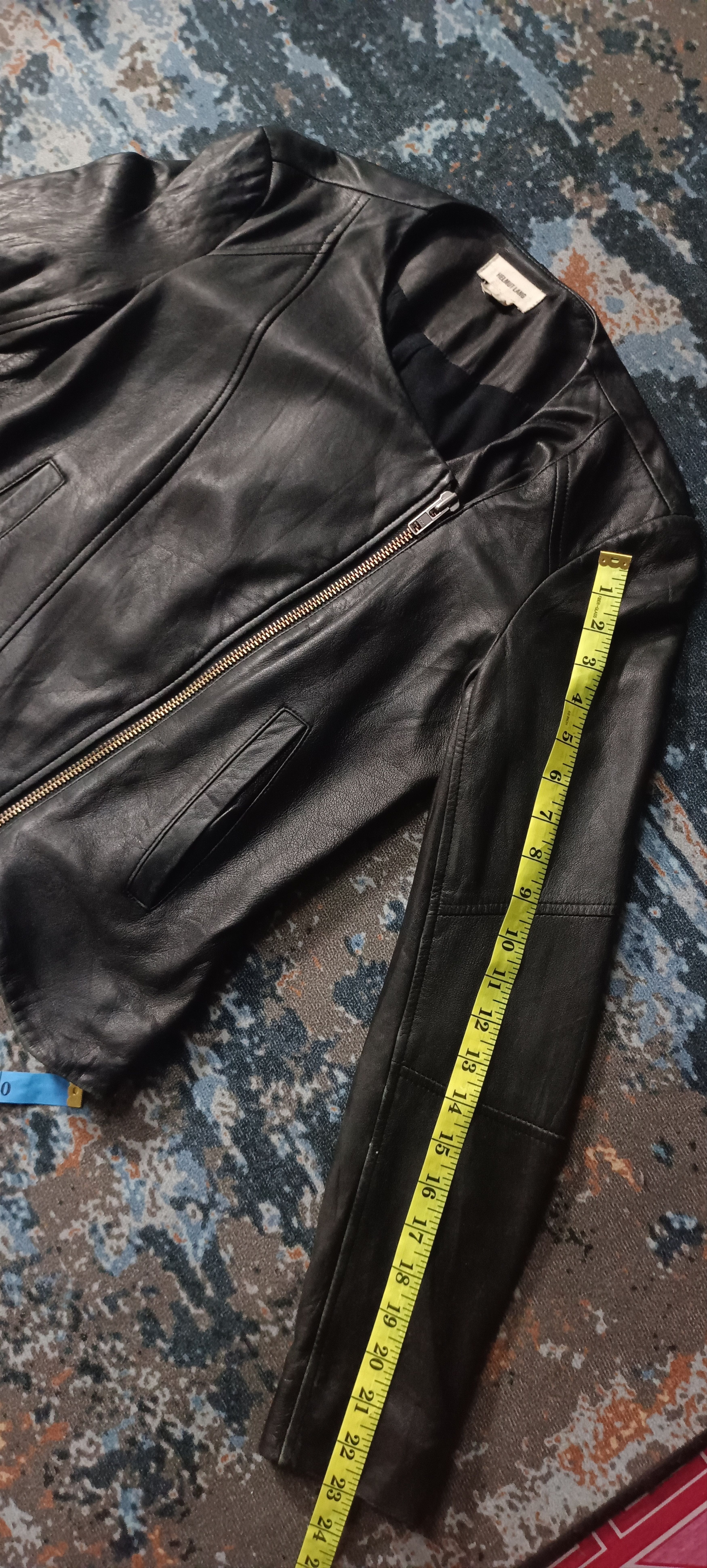 Helmut Lang 🔥HELMUT LANG Intermix Black Lamb Leather Asymmetrical Size S / US 4 / IT 40 - 17 Thumbnail