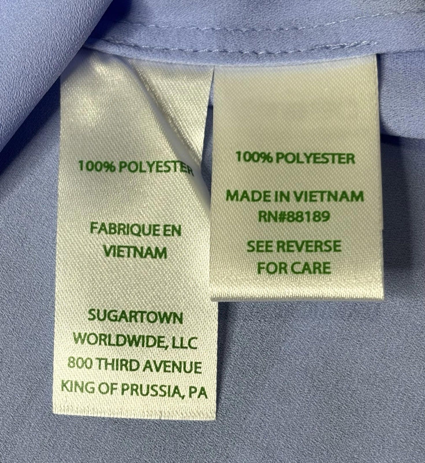Lilly Pulitzer Lilly Pulitzer Top Women's XS Tie Sleeve Periwinkle Langston Size XS / US 0-2 / IT 36-38 - 10 Thumbnail