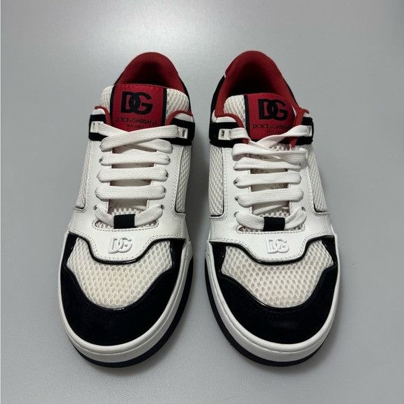 Dolce & Gabbana Dolce & Gabbana New Roma Sneakers White Black Red Men’s EU 4 Size US 7 / EU 40 - 2 Thumbnail