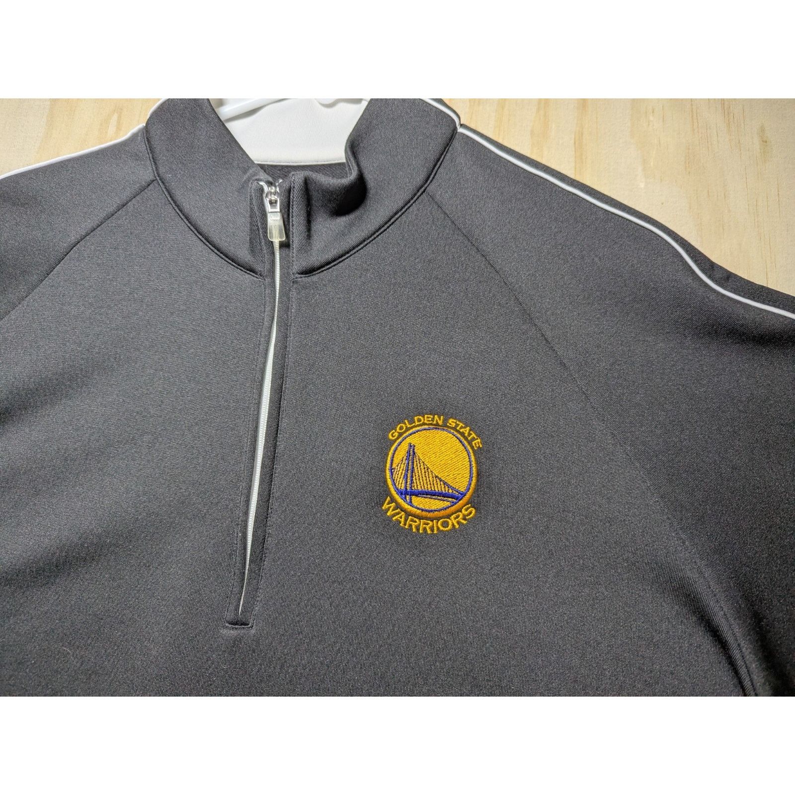 Adidas Adidas Men's Large Golden State Warriors 1/4 Zip Pullover Size US L / EU 52-54 / 3 - 4 Thumbnail