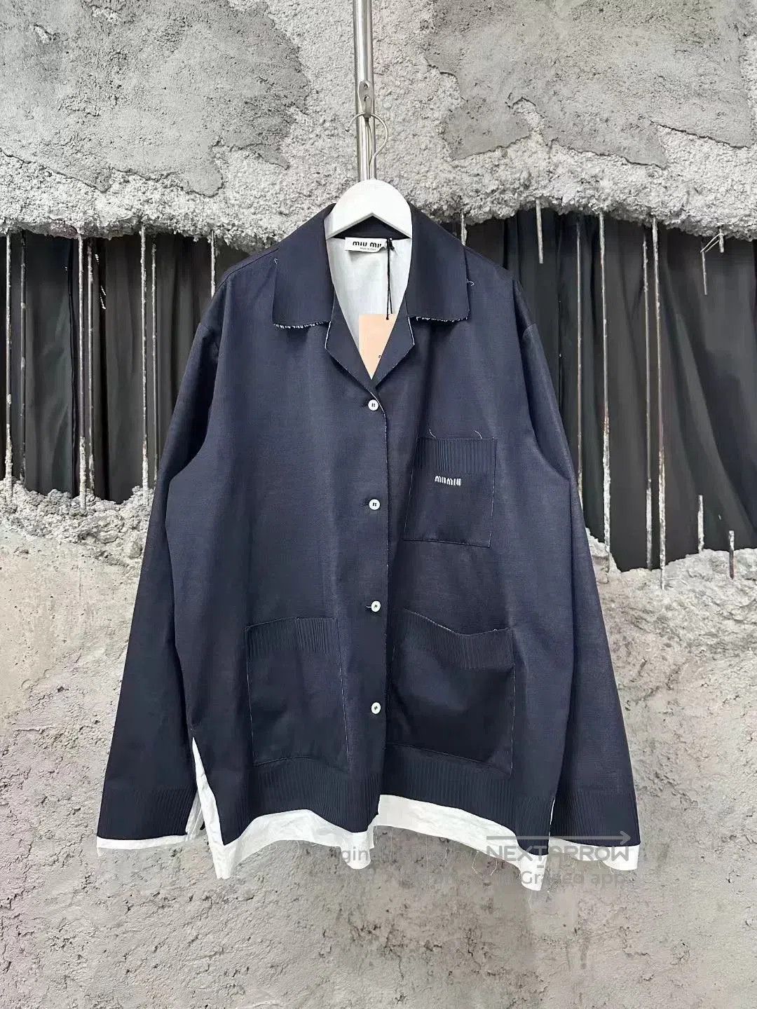 Miu Miu miu miu navy knit jacket. Size M / US 6-8 / IT 42-44 - 1 Thumbnail