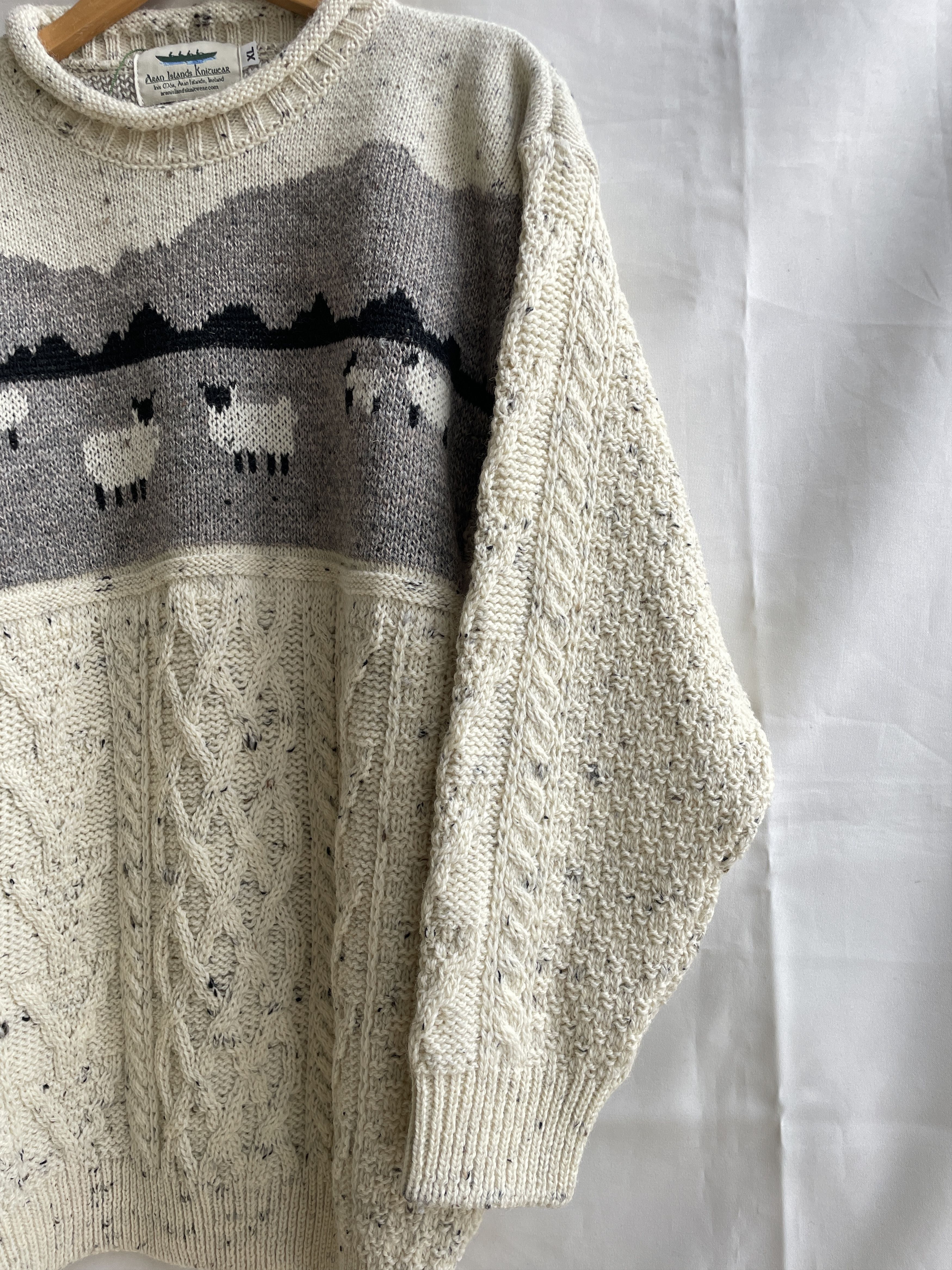 Aran Isles Knitwear Aran Islands Knitwear Sheep Cable Knit Traditional Sweater Size US XL / EU 56 / 4 - 6 Thumbnail