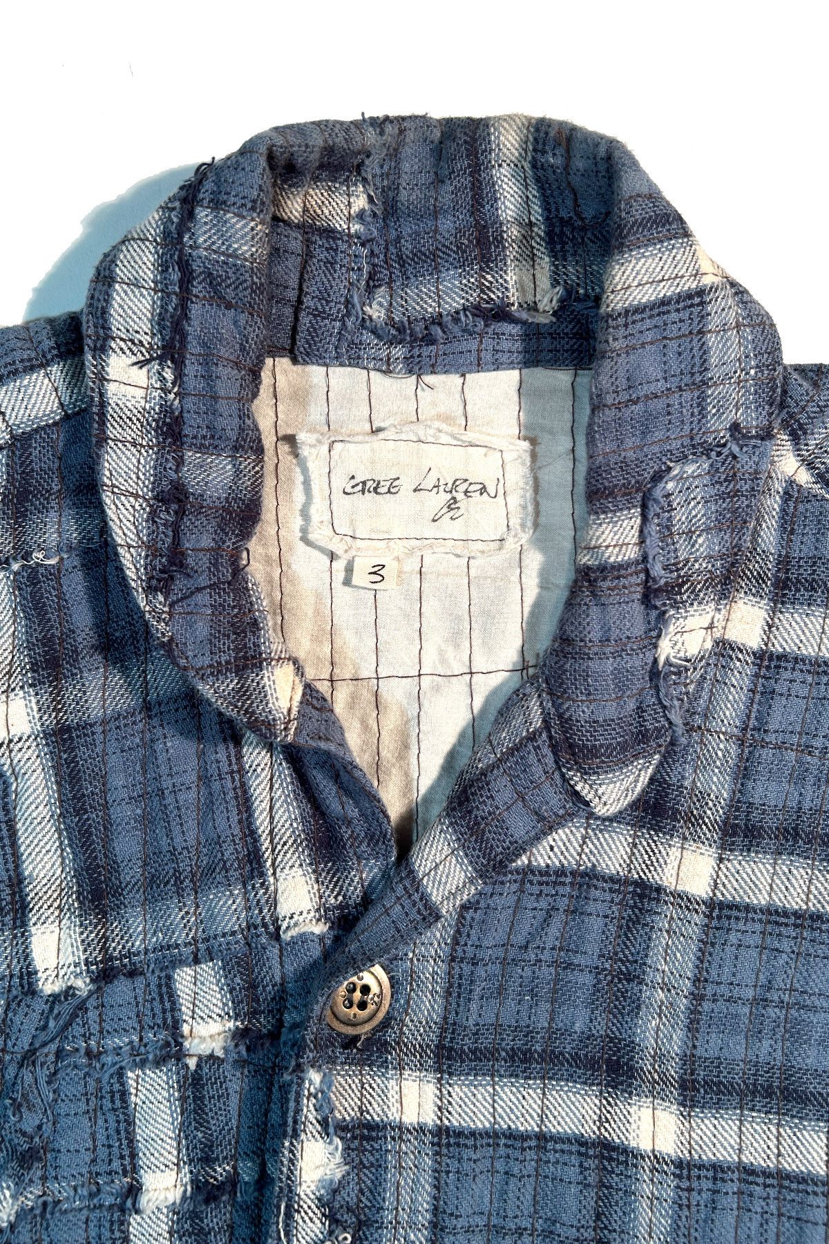 Greg Lauren GREG LAUREN SPLIT STICHWORK DENIM BOXY JACKET Size US L / EU 52-54 / 3 - 4 Thumbnail
