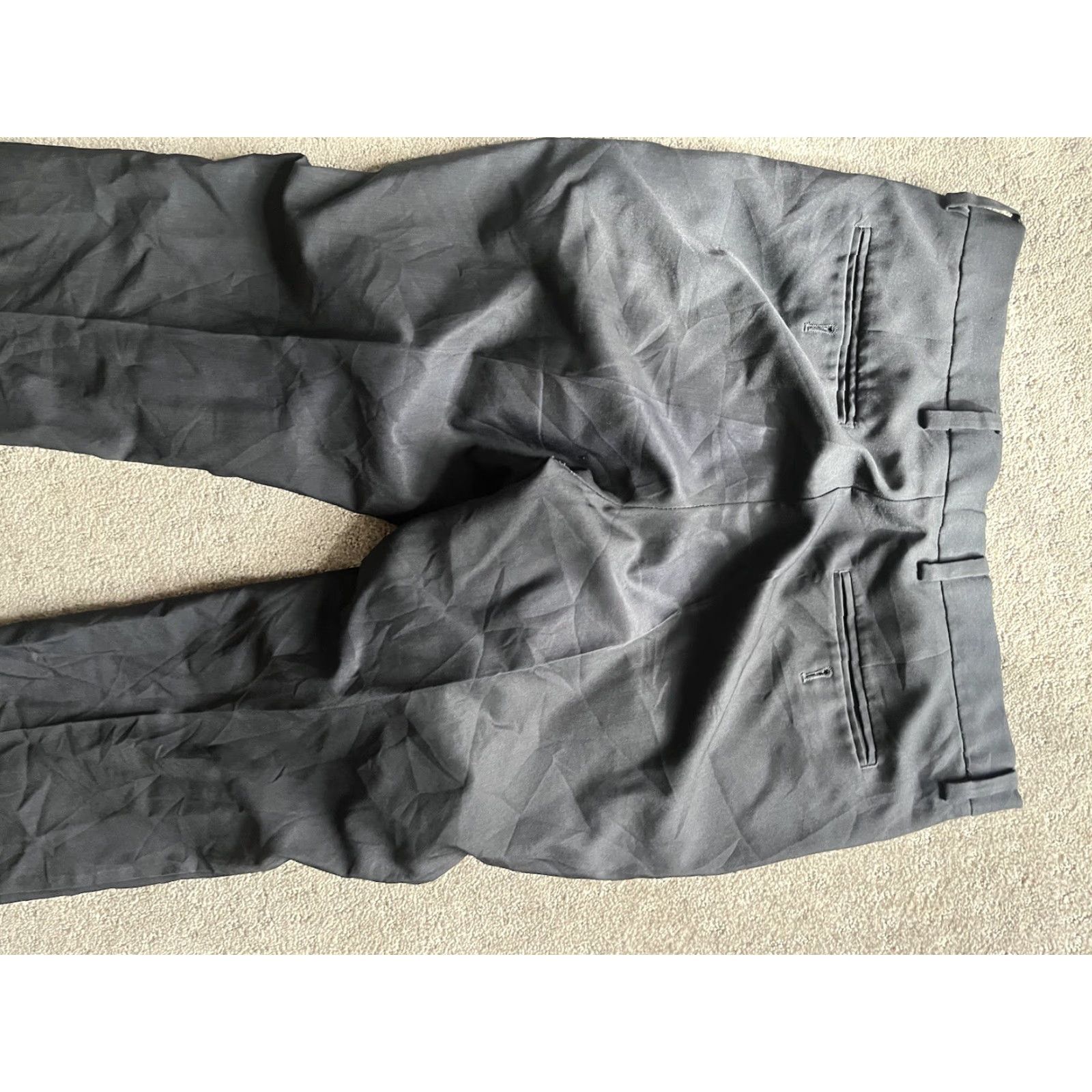 Perry Ellis Perry Ellis Portfolio Men’s Pants Slacks Flat Front Black 34x32 Modern Dress Pants Casual Workwear Slacks Mens Size US 34 / EU 50 - 4 Thumbnail