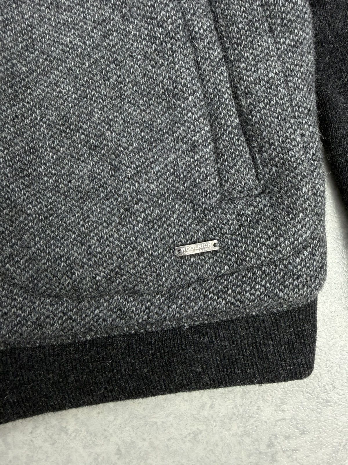 Woolrich Woolen Mills Woolrich Wool Zip Sweater Grey Black Men’s M Size US M / EU 48-50 / 2 - 3 Thumbnail
