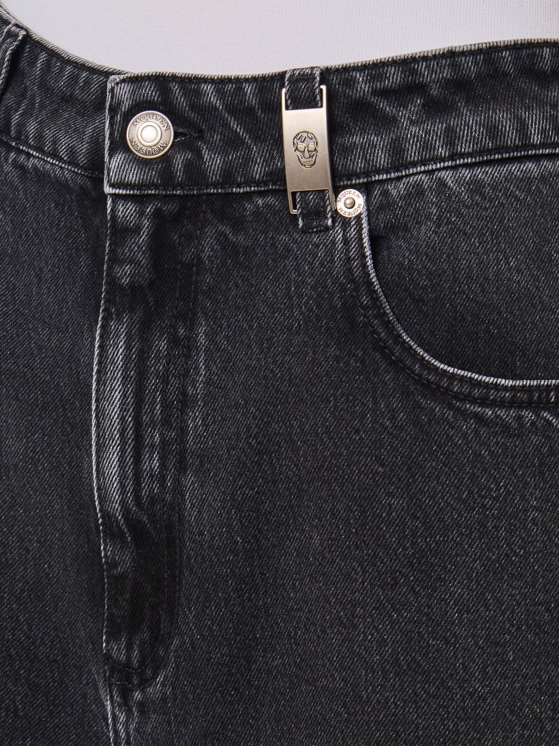 Alexander McQueen o1s22i1n1024 Loose Fit Jeans in Black Size 26" / US 2 / IT 38 - 4 Thumbnail