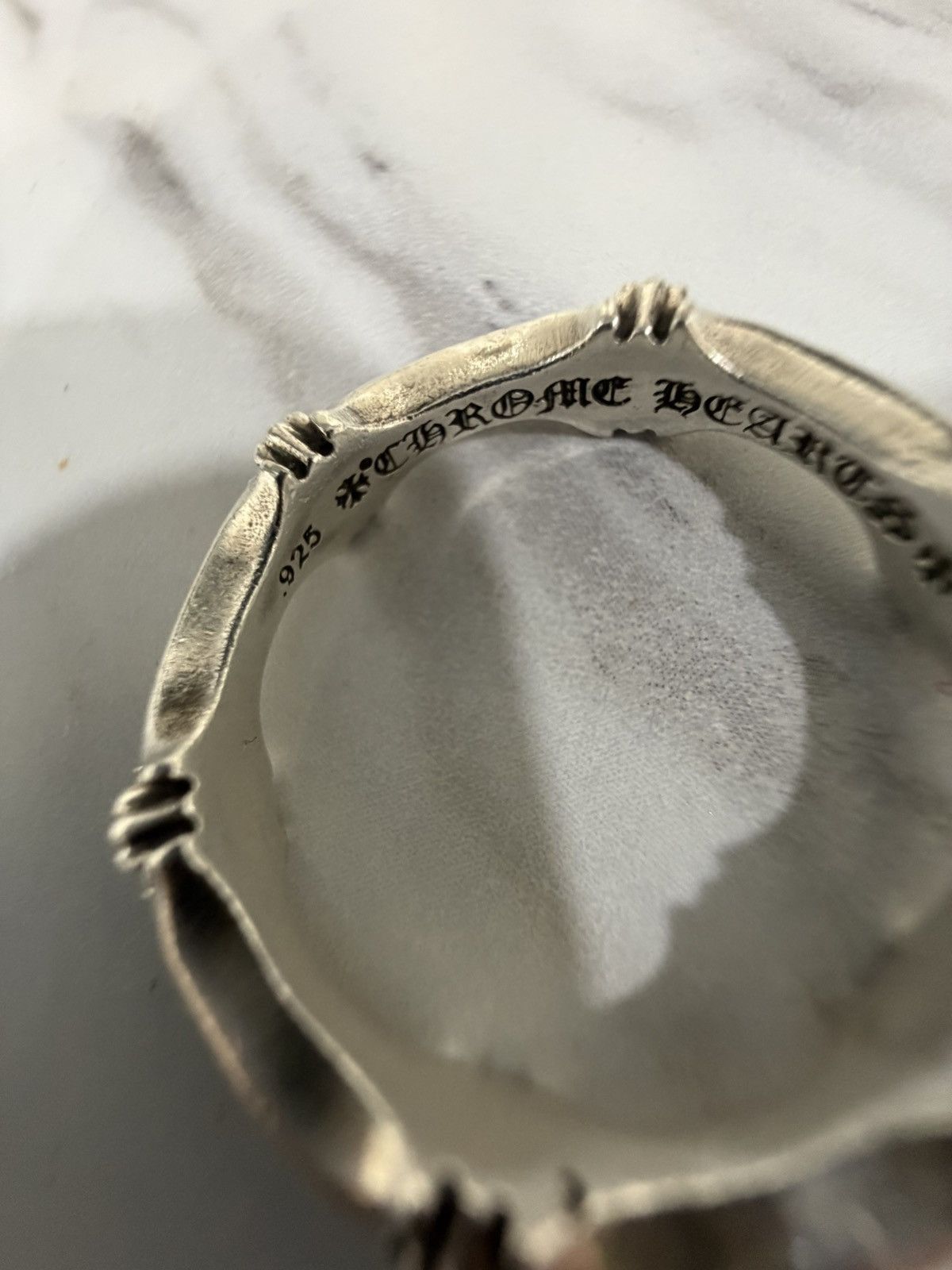 Chrome Hearts Chrome Hearts Plus Bone Ring Size ONE SIZE - 4 Thumbnail
