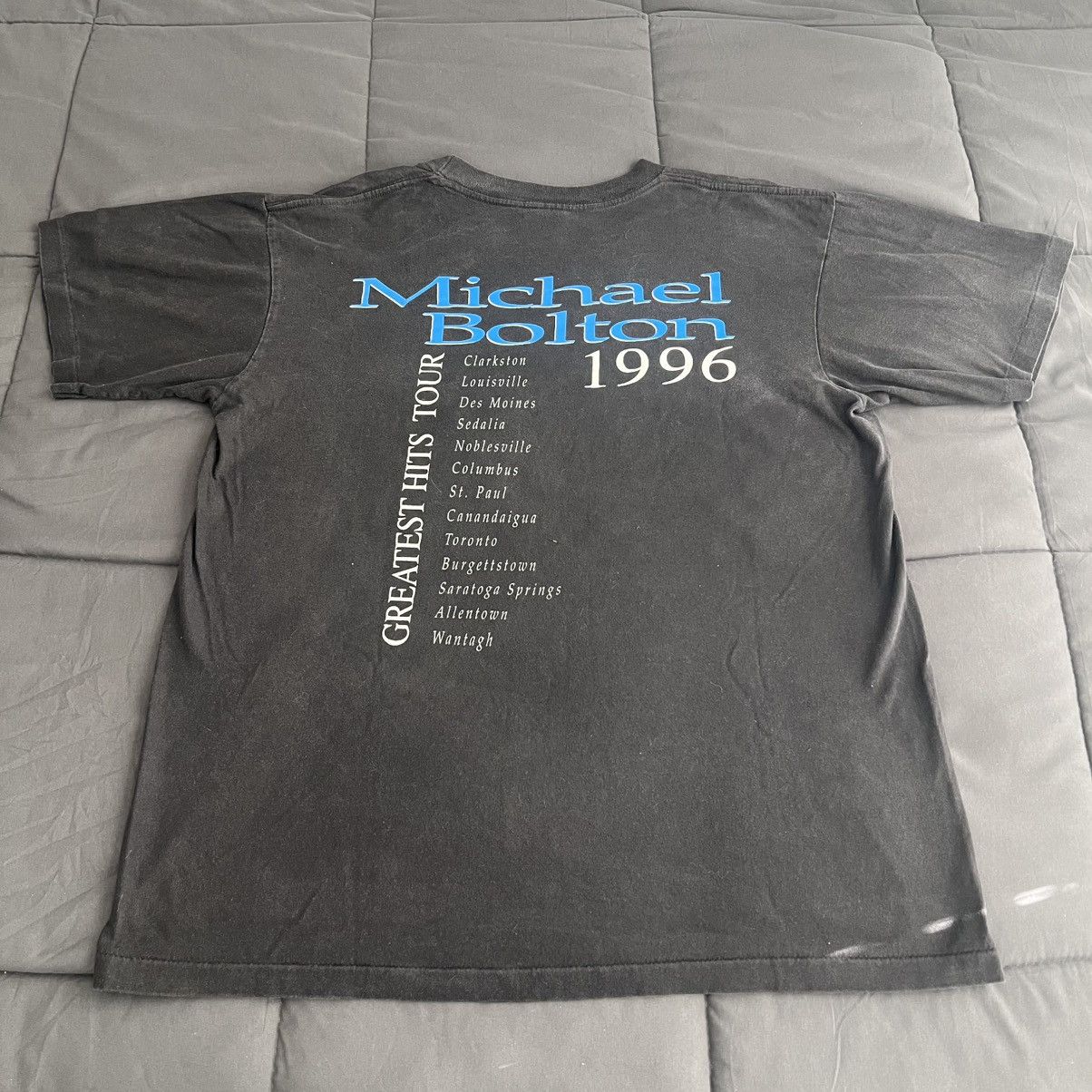 Vintage Michael Bolton 1996 Tour Tee Size US L / EU 52-54 / 3 - 3 Thumbnail