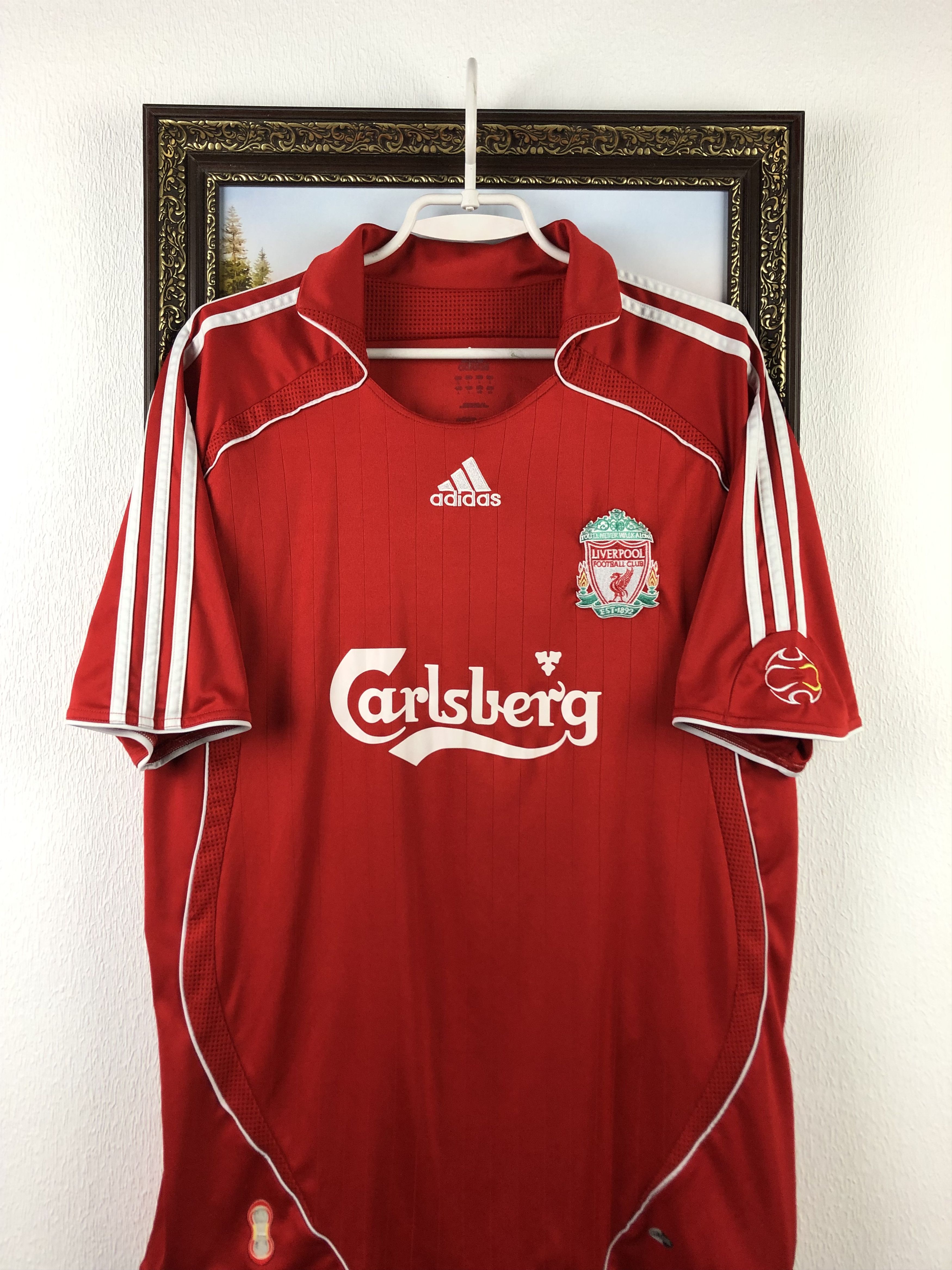 Adidas Liverpool shirt 2006 Soccer #14 Alonso Adidas Jersey Size US L / EU 52-54 / 3 - 4 Thumbnail