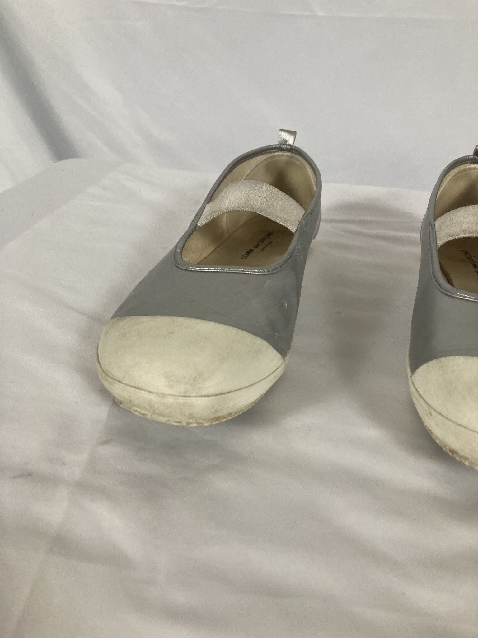 Comme des Garcons Comme des Garçons Silver Metallic Mary Jane Ballet Flats Size US 8 / IT 38 - 8 Thumbnail