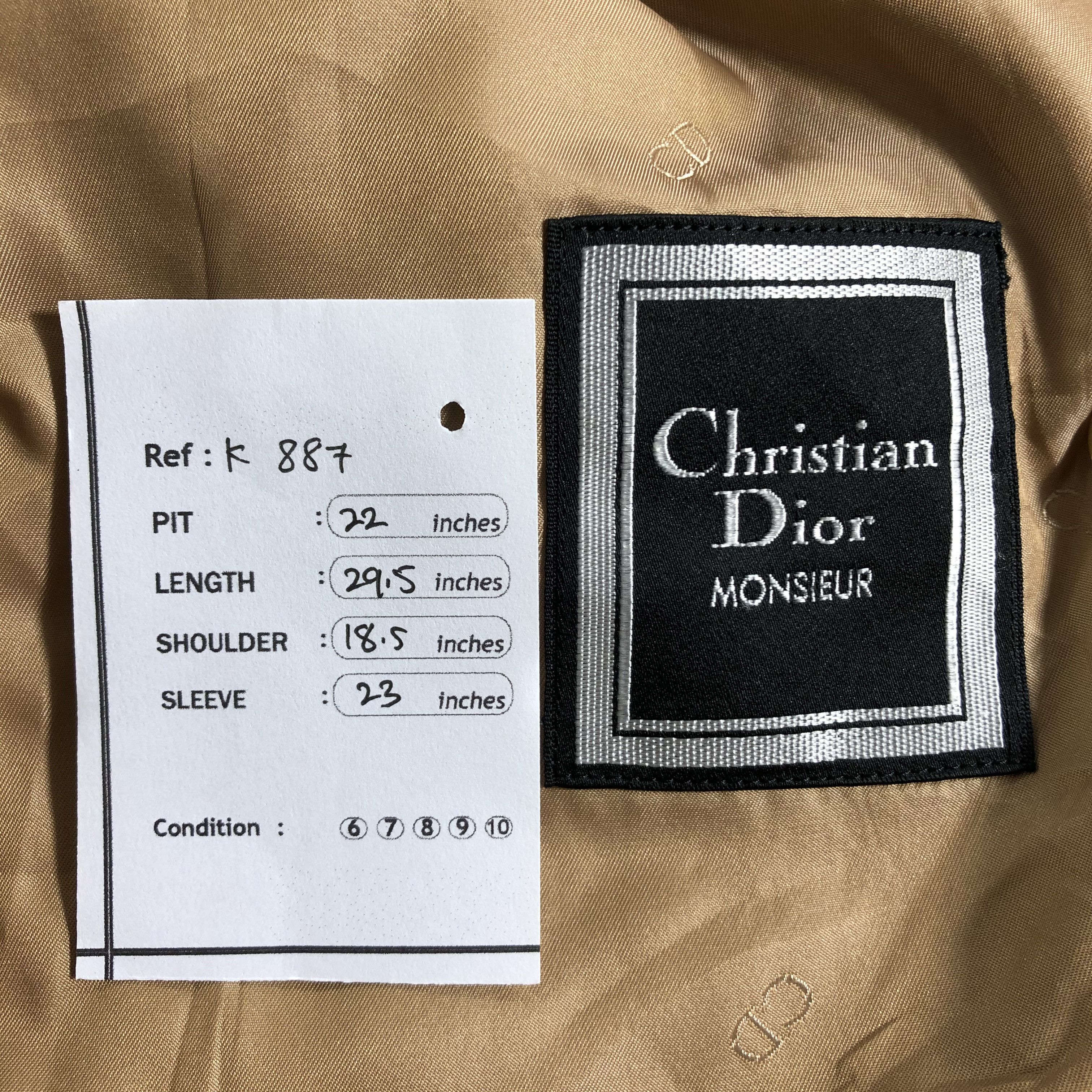 Christian Dior Monsieur × Vintage Christian Dior Wool Coat Jacket Size US M / EU 48-50 / 2 - 7 Thumbnail