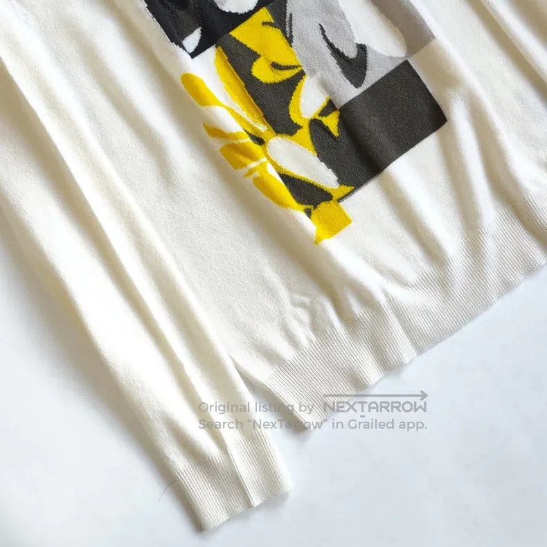 Other Hermes Jacquard White Cashmere Sweater Size L / US 10 / IT 46 - 3 Thumbnail