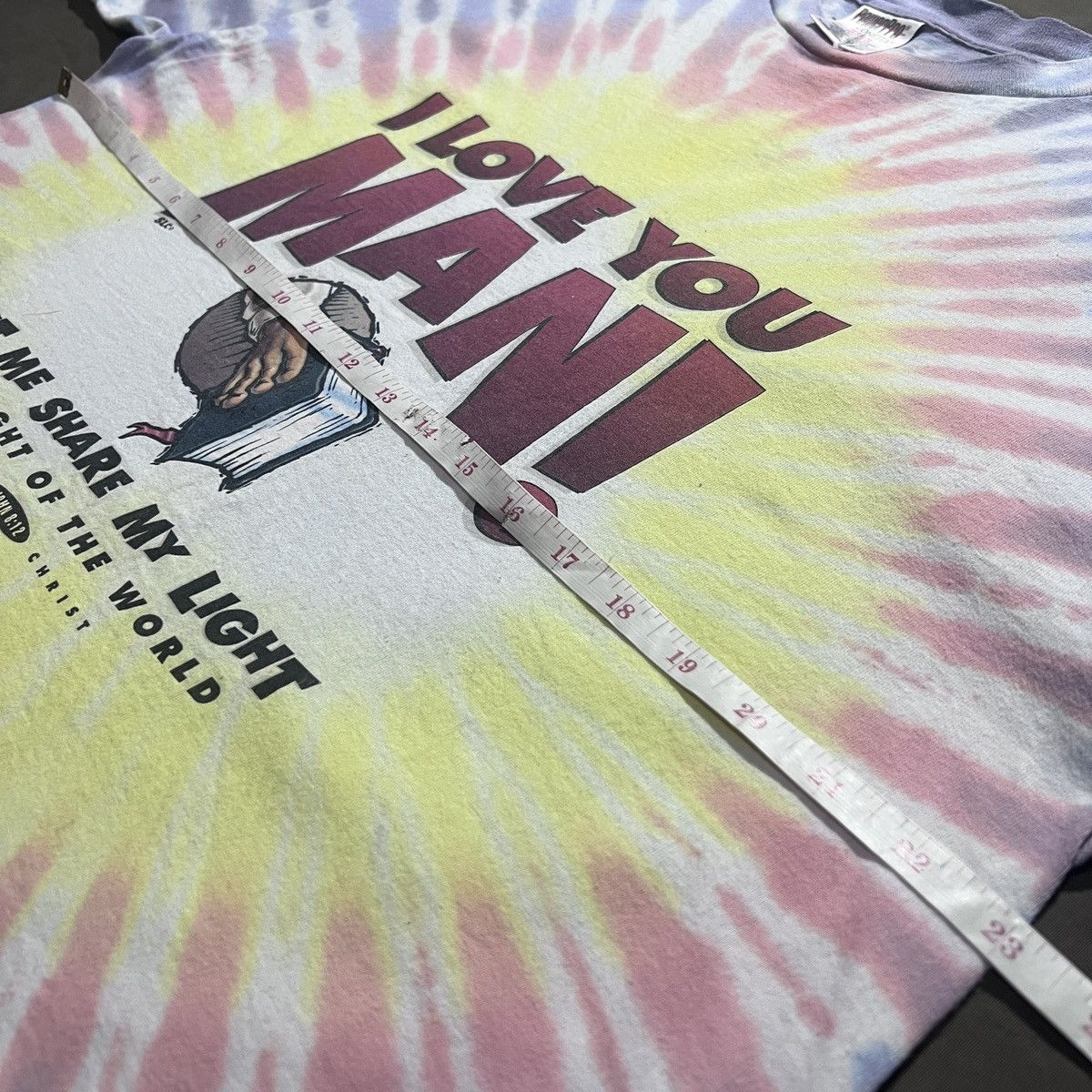 Vintage Vintage 90s Bible Holy God Jesus Promo Tee Faded XL Size US XL / EU 56 / 4 - 8 Thumbnail