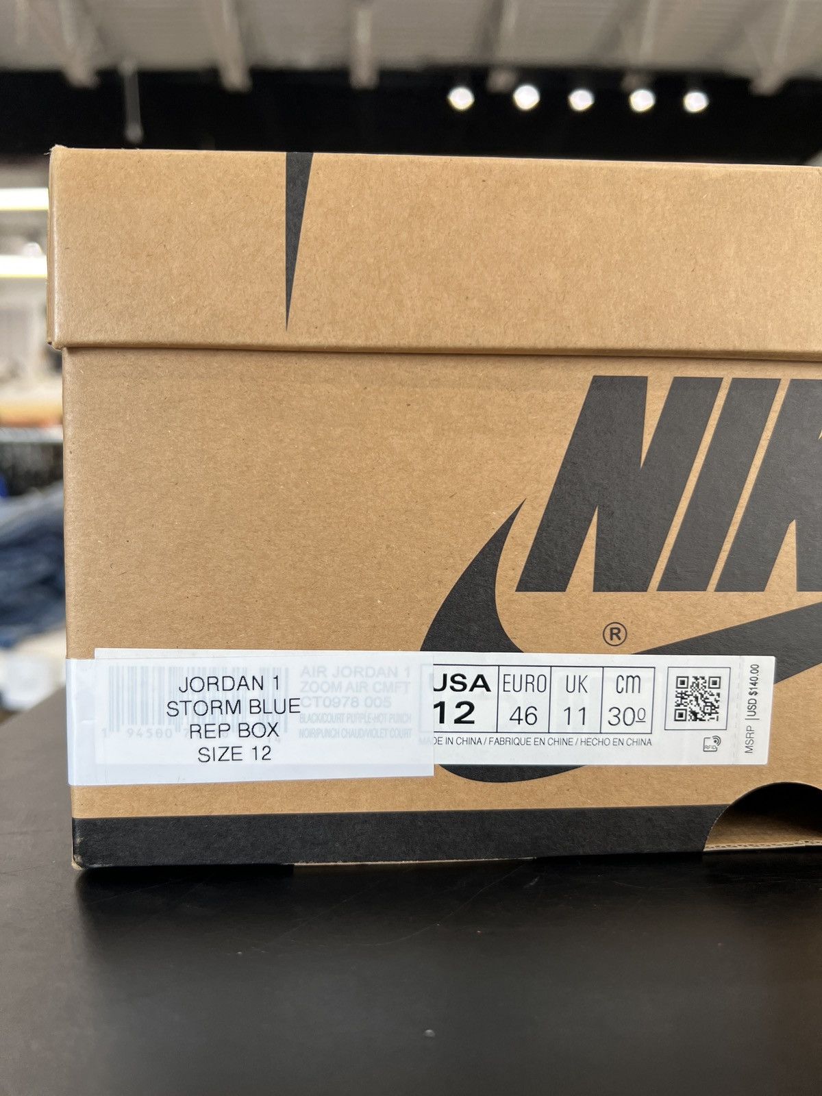Jordan Brand × Nike Air Jordan 1 Storm Blue Sz. 12 (2016) Size US 12 / EU 45 - 11 Thumbnail