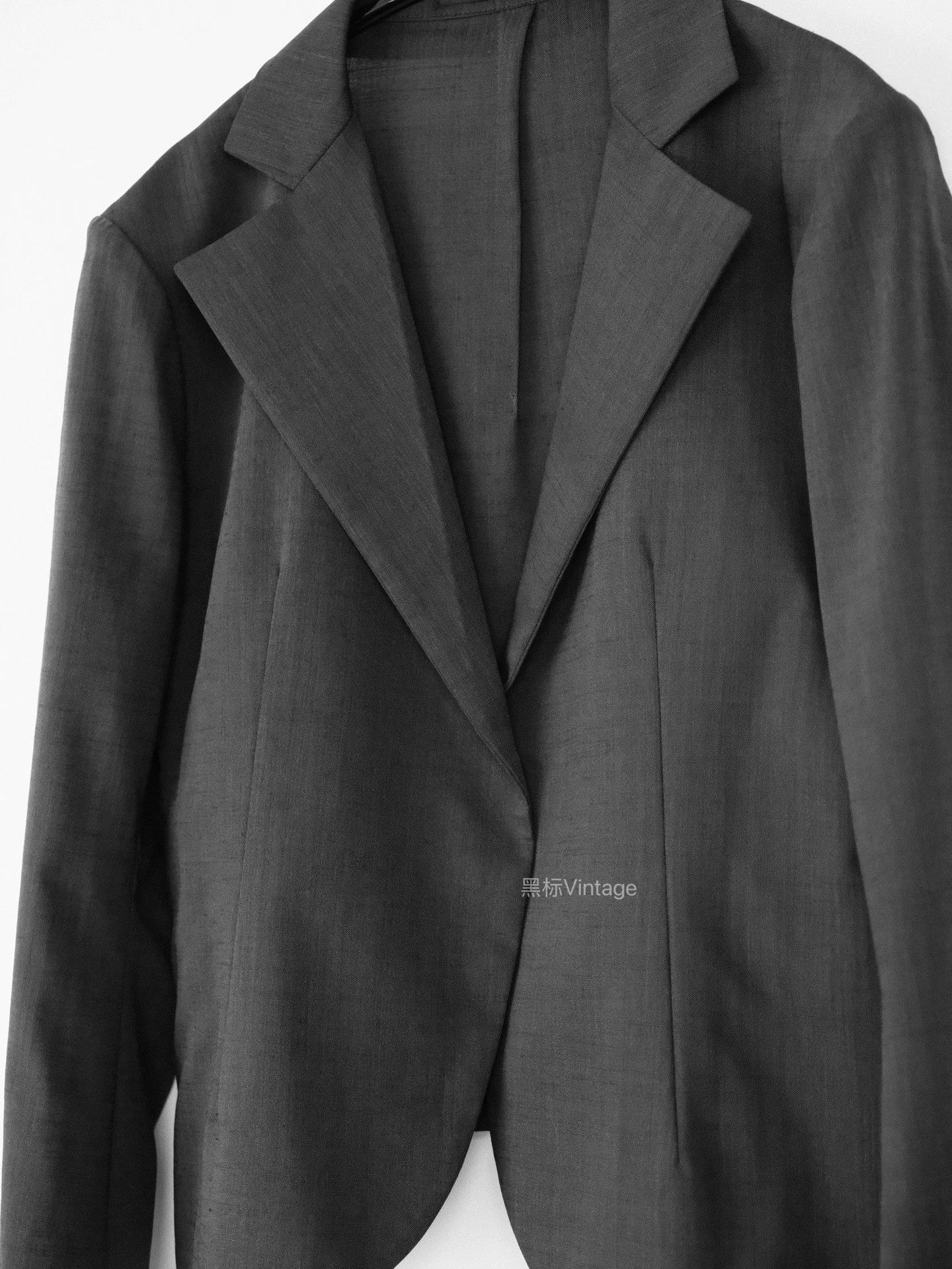 Yohji Yamamoto Yohji Yamamoto 15AW Charcoal Gray Minimal Blazer Women's Size S / US 4 / IT 40 - 4 Thumbnail