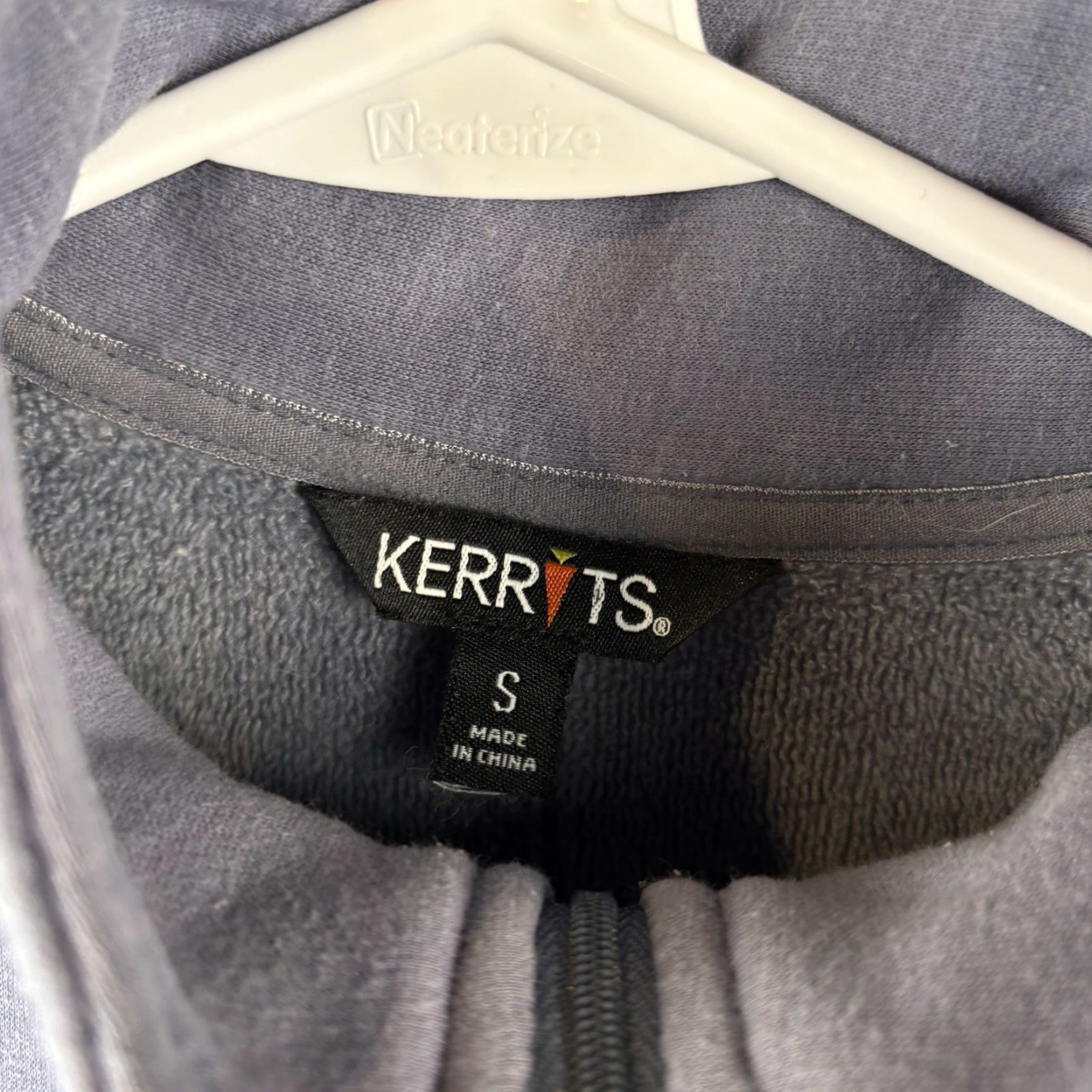 Vintage Kerrits Riding Shirt Women Small Blue Gray 1/4 Zip Mock Neck Pullover Equestrian Size S / US 4 / IT 40 - 4 Thumbnail