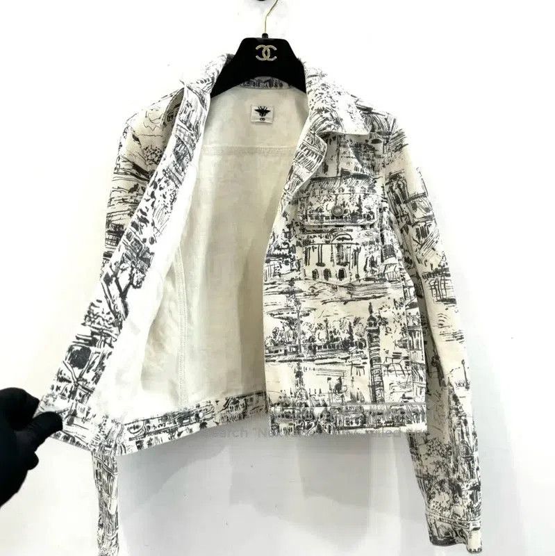 Dior Dior Women's Printed Cotton Jacket . Size M / US 6-8 / IT 42-44 - 4 Thumbnail
