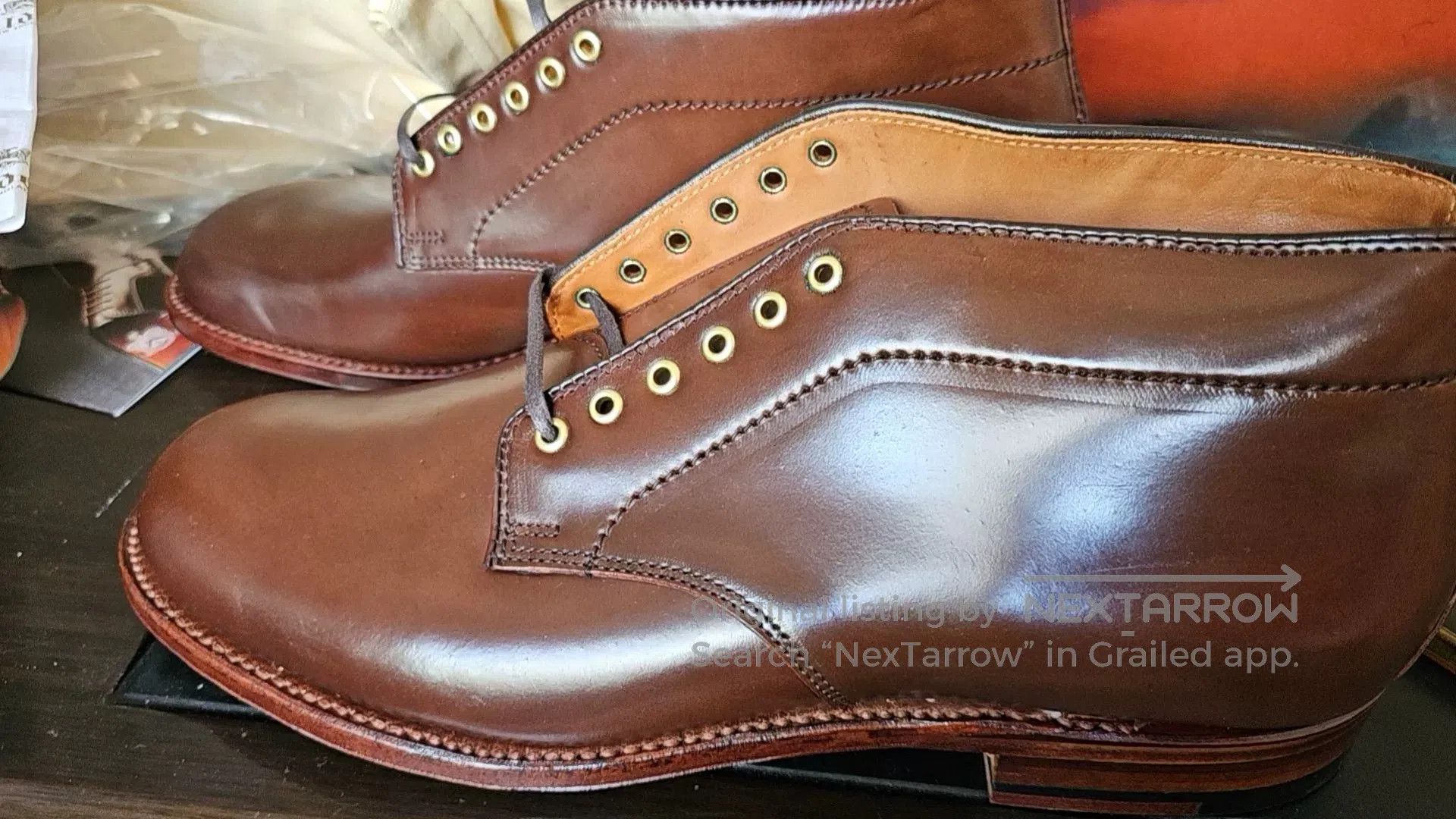 Alden Alden Orange Chukka Desert Boot. Size US 8.5 / EU 41-42 - 6 Thumbnail