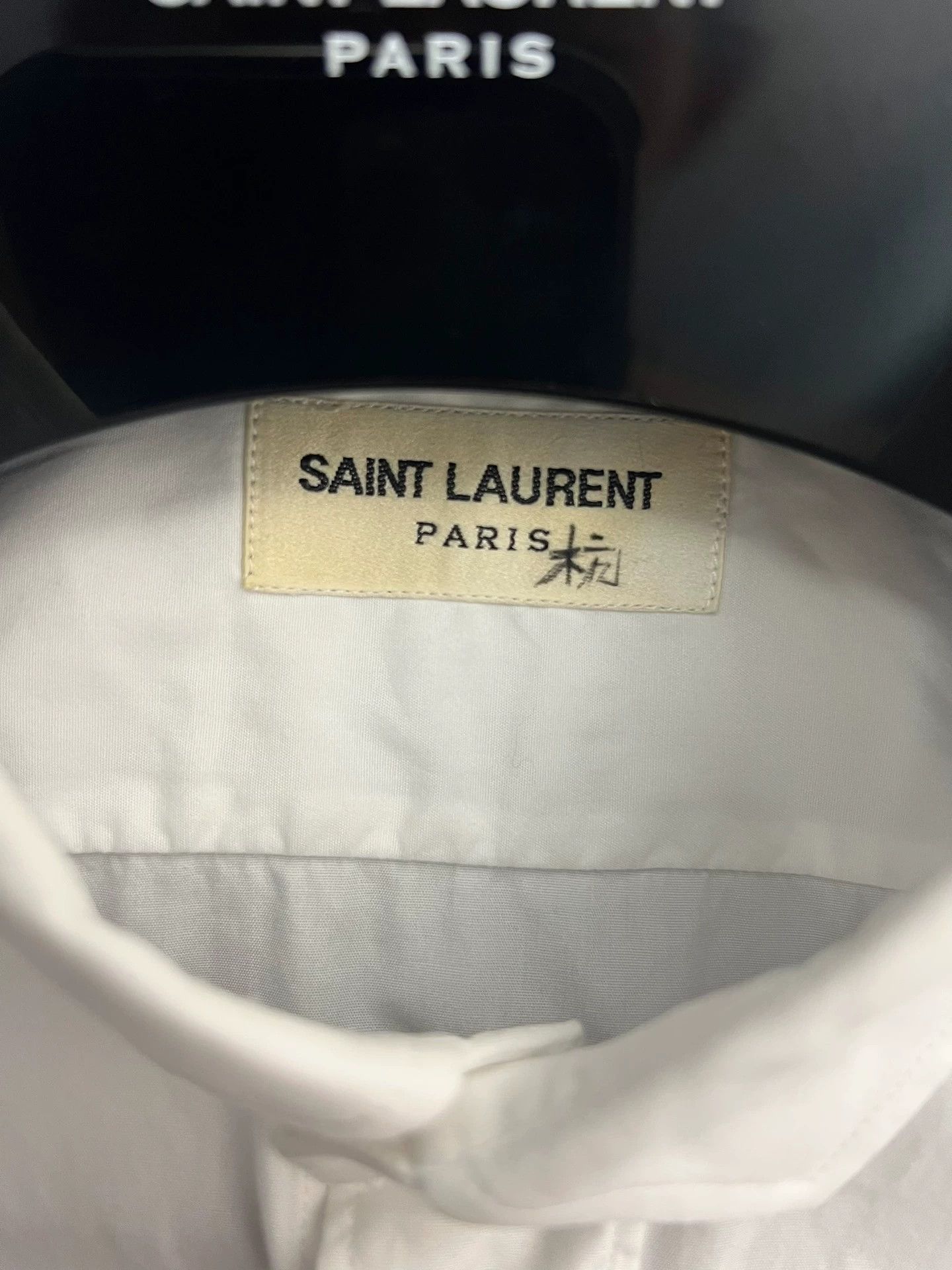 Saint Laurent Paris Saint Laurent Spring/Summer 2015 White Square Collar Shirt Size US S / EU 44-46 / 1 - 5 Thumbnail