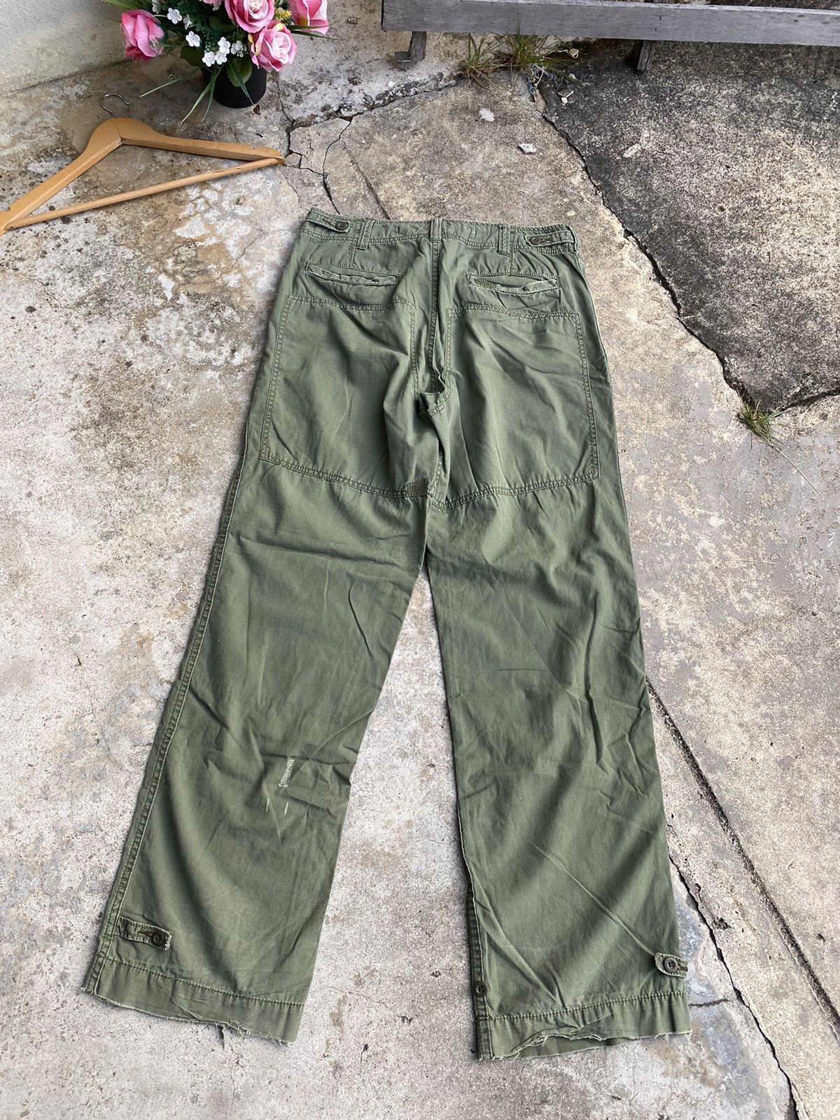 Vintage Polo Ralph Lauren Double Knee Distressed Pants Size US 32 / EU 48 - 7 Thumbnail