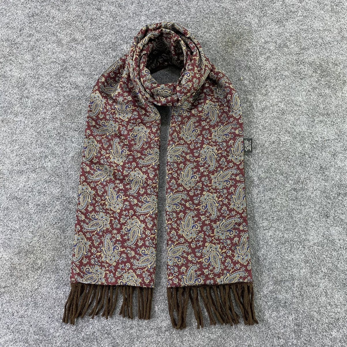Vintage Chatsworth Paislee Silk&wool Scarf/Muffler/Neckwear-T1391 Size ONE SIZE - 1 Thumbnail