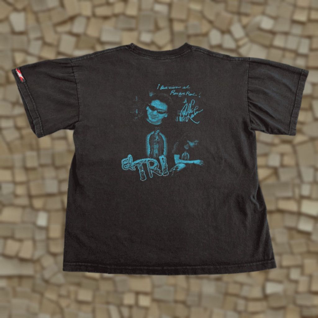 Vintage El Tri Shirt Adult MEDIUM Black Mexico Band Tee Y2K Alex Lora Nada Que Perder Size US M / EU 48-50 / 2 - 1 Thumbnail