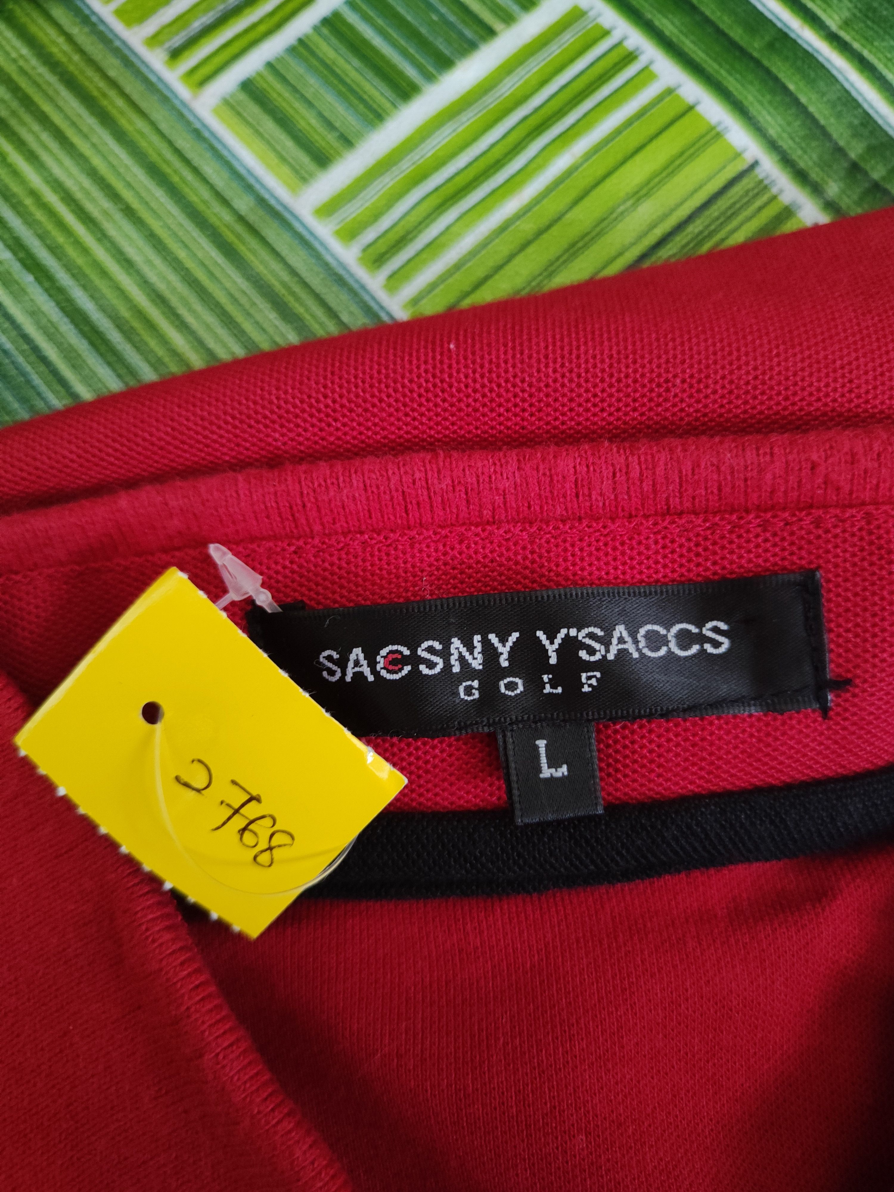 Yohji Yamamoto DL Sacsny Y'saccs yohji yamamoto Golf Red Polos #2768 Size US L / EU 52-54 / 3 - 13 Thumbnail