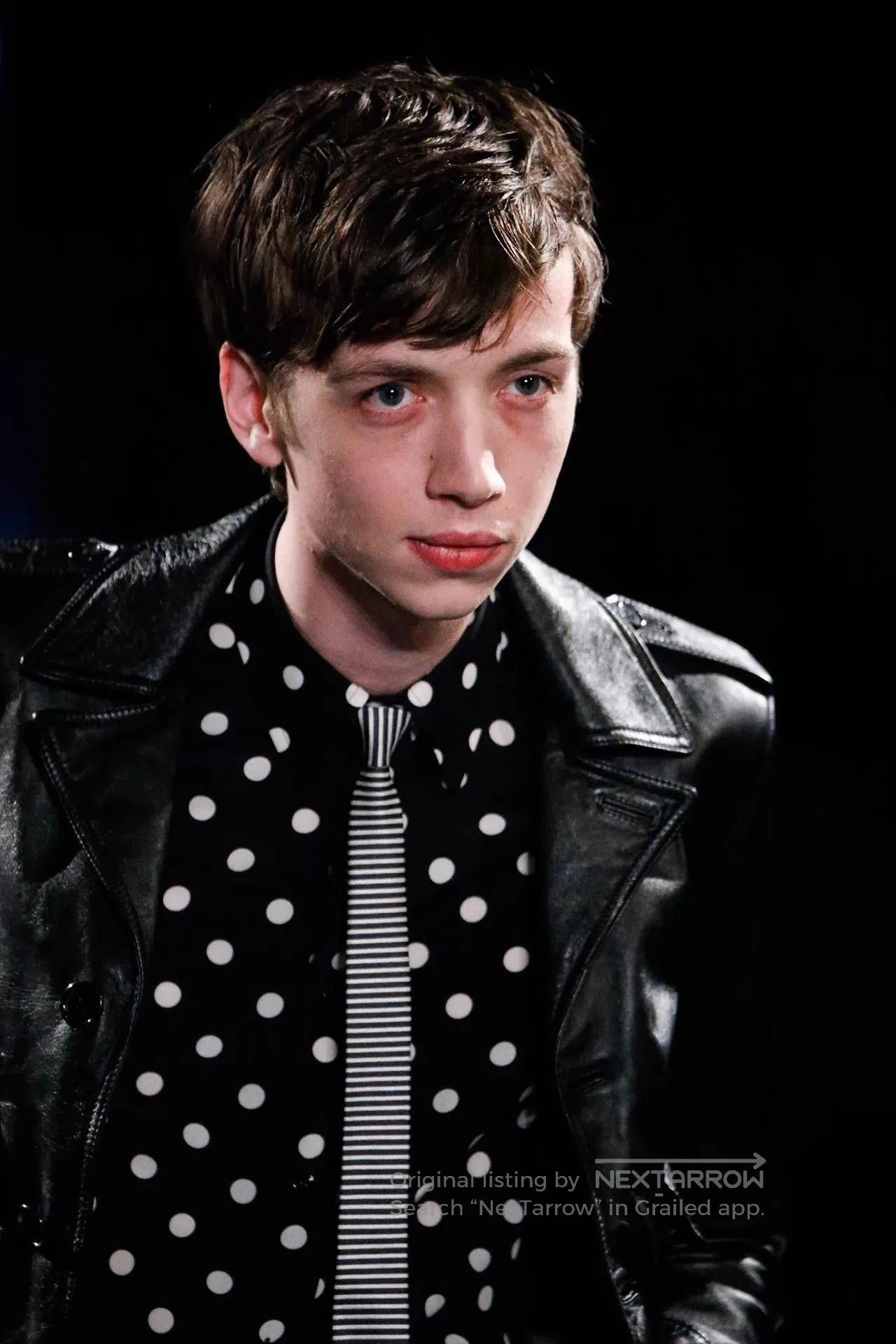 Saint Laurent Paris Black Polka Dot Long Sleeve Button. Size US M / EU 48-50 / 2 - 7 Thumbnail