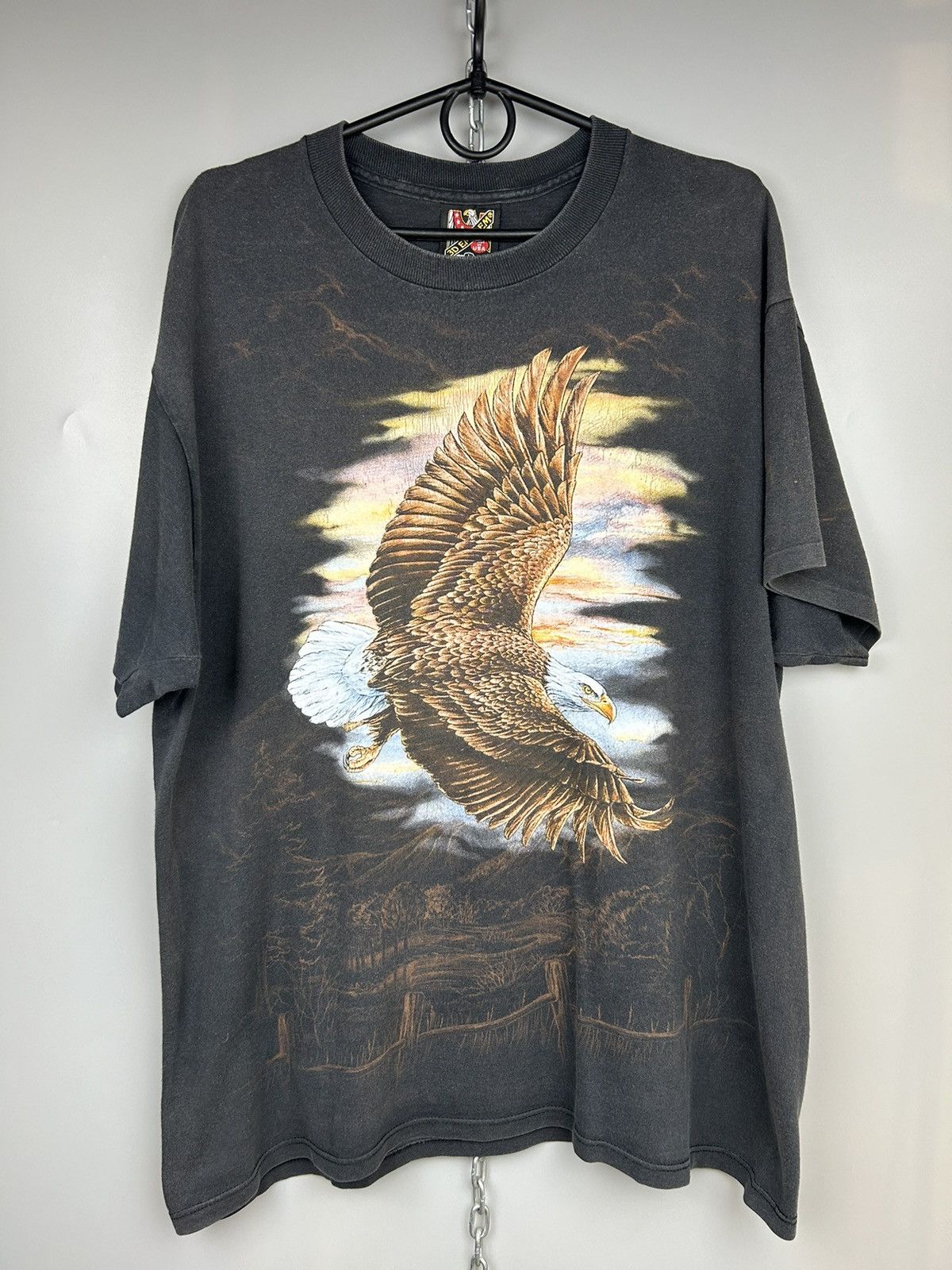 Band Tees × Harley Davidson × Vintage Vintage 90s 3D Emblem Eagle 