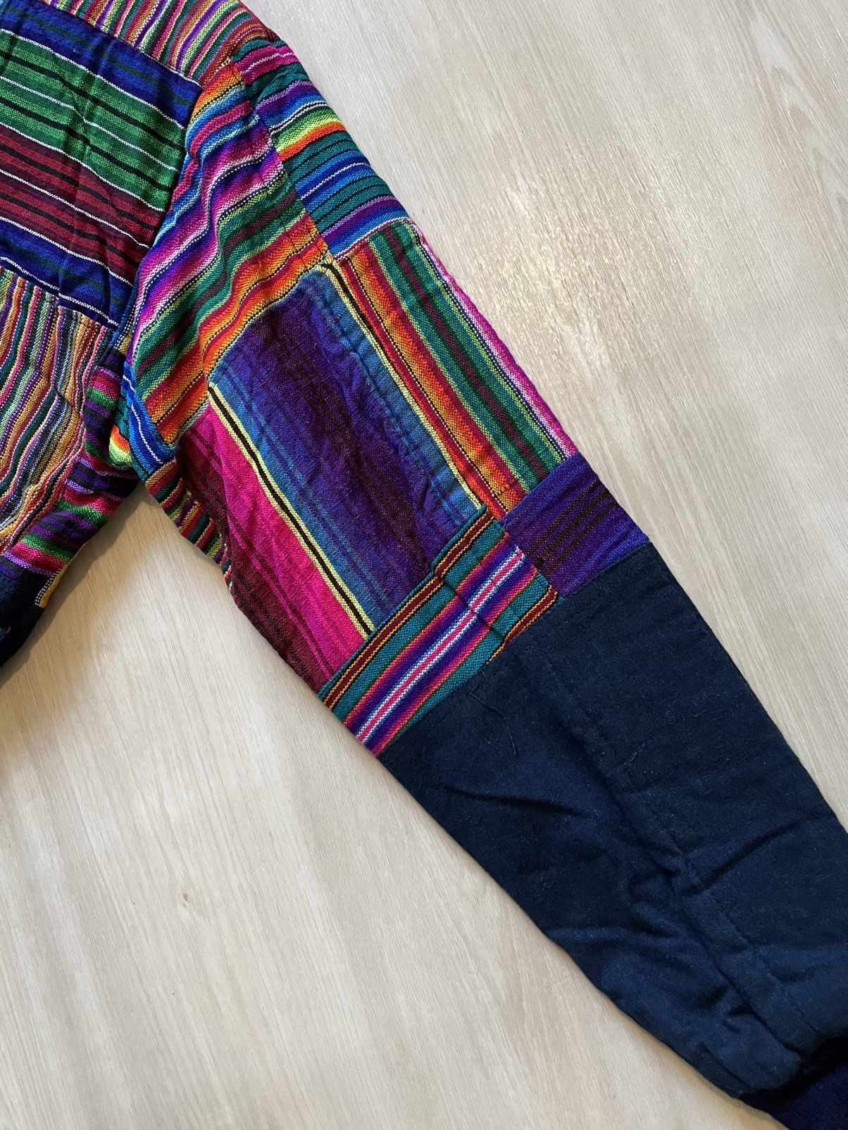 Vintage Vintage Serape Patchwork Quilted Bomber Jacket Ethnic sz L Size US L / EU 52-54 / 3 - 6 Thumbnail