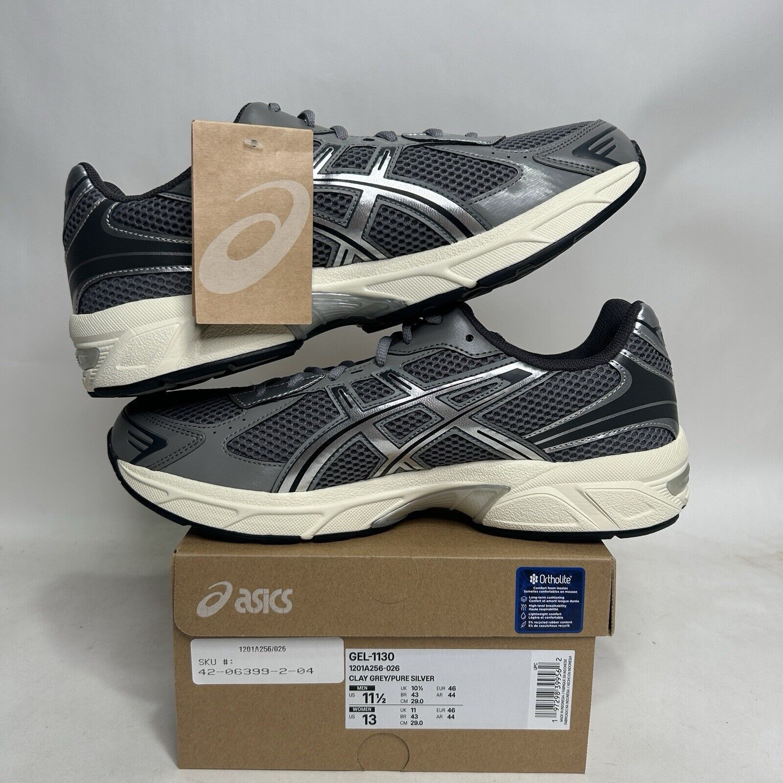 Asics ASICS Gel-1130 “Clay Grey Pure Silver” 2024 Size US 11.5 / EU 44-45 - 3 Thumbnail