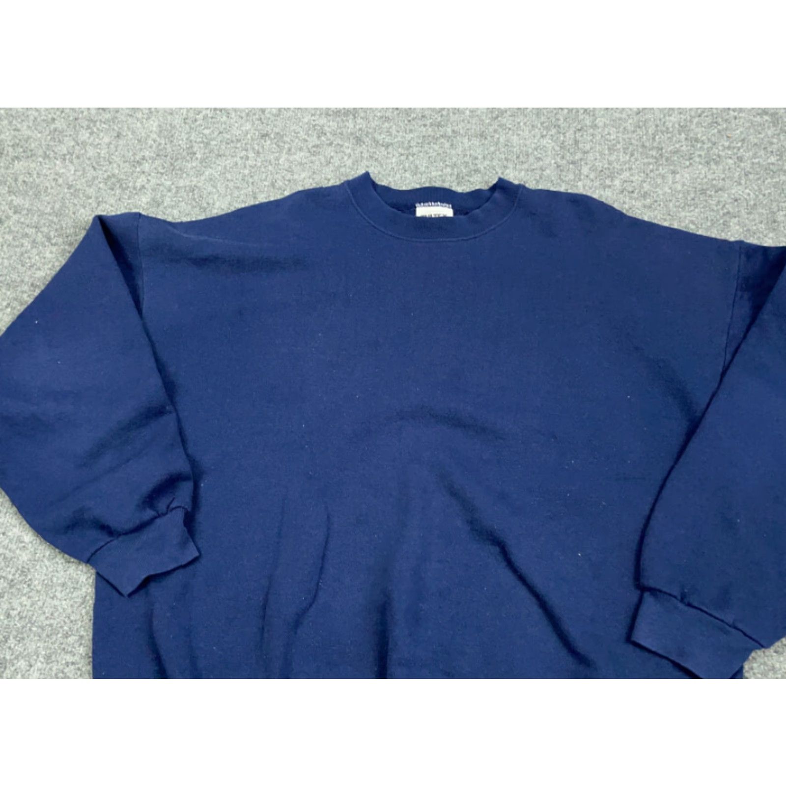Tultex VINTAGE Tultex Blue Pullover Sweatshirt Adult XL 90s Skater Hipster Retro Mens Size US XL / EU 56 / 4 - 7 Thumbnail
