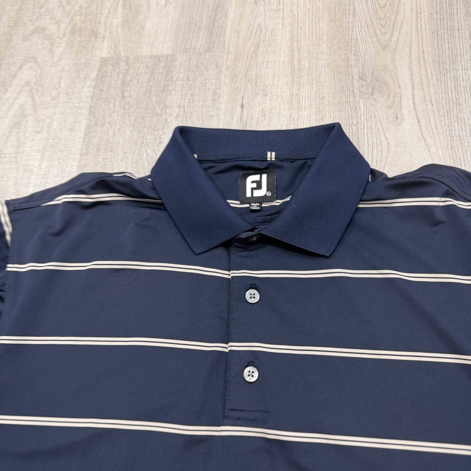 Footjoy Footjoy Polo Shirt Mens Extra Large Blue White Athletic Golf Size US XL / EU 56 / 4 - 3 Thumbnail