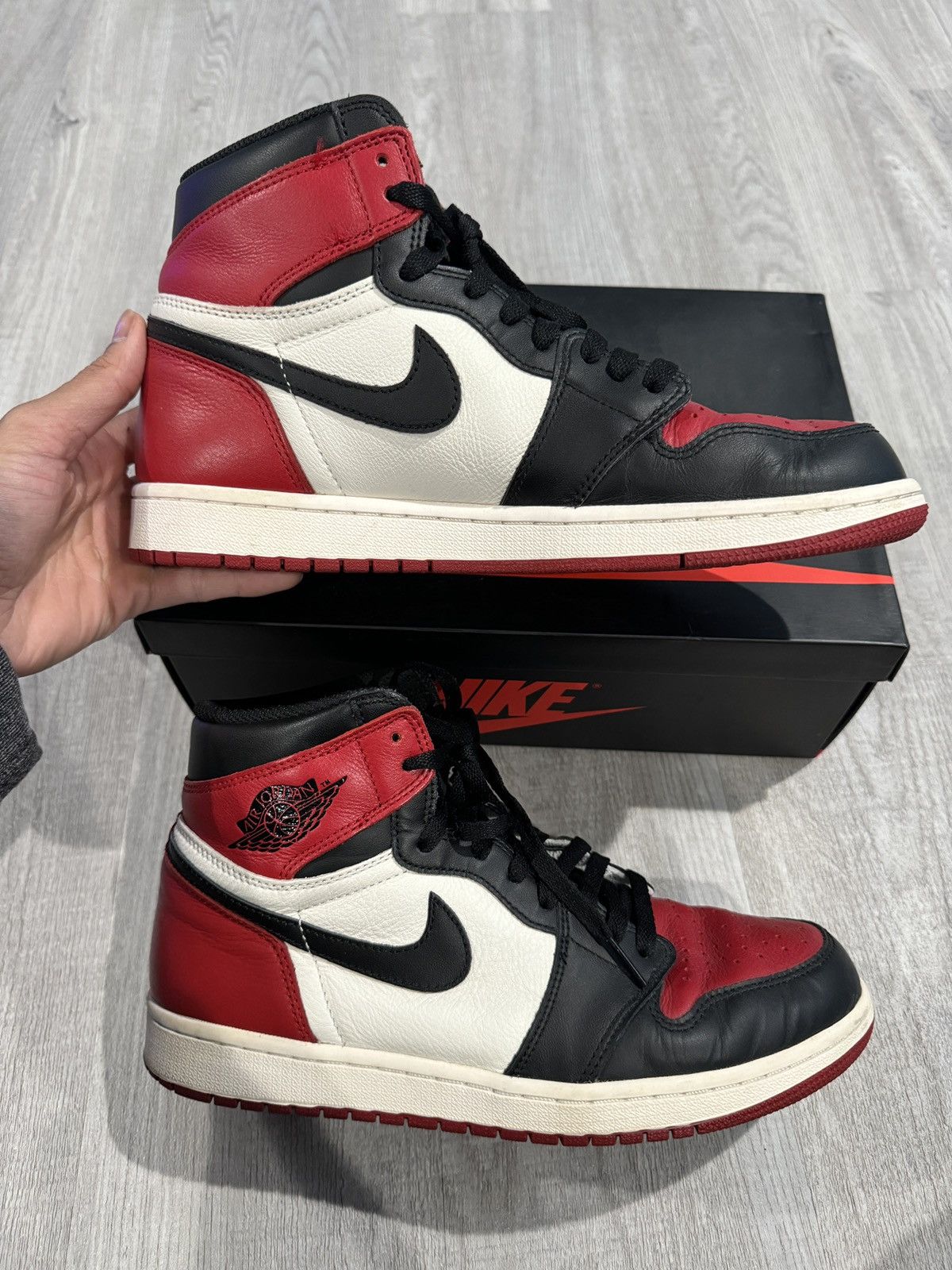 Jordan Brand × Nike Air Jordan 1 Retro High OG “Bred Toe” Size US 9.5 / EU 42-43 - 8 Thumbnail