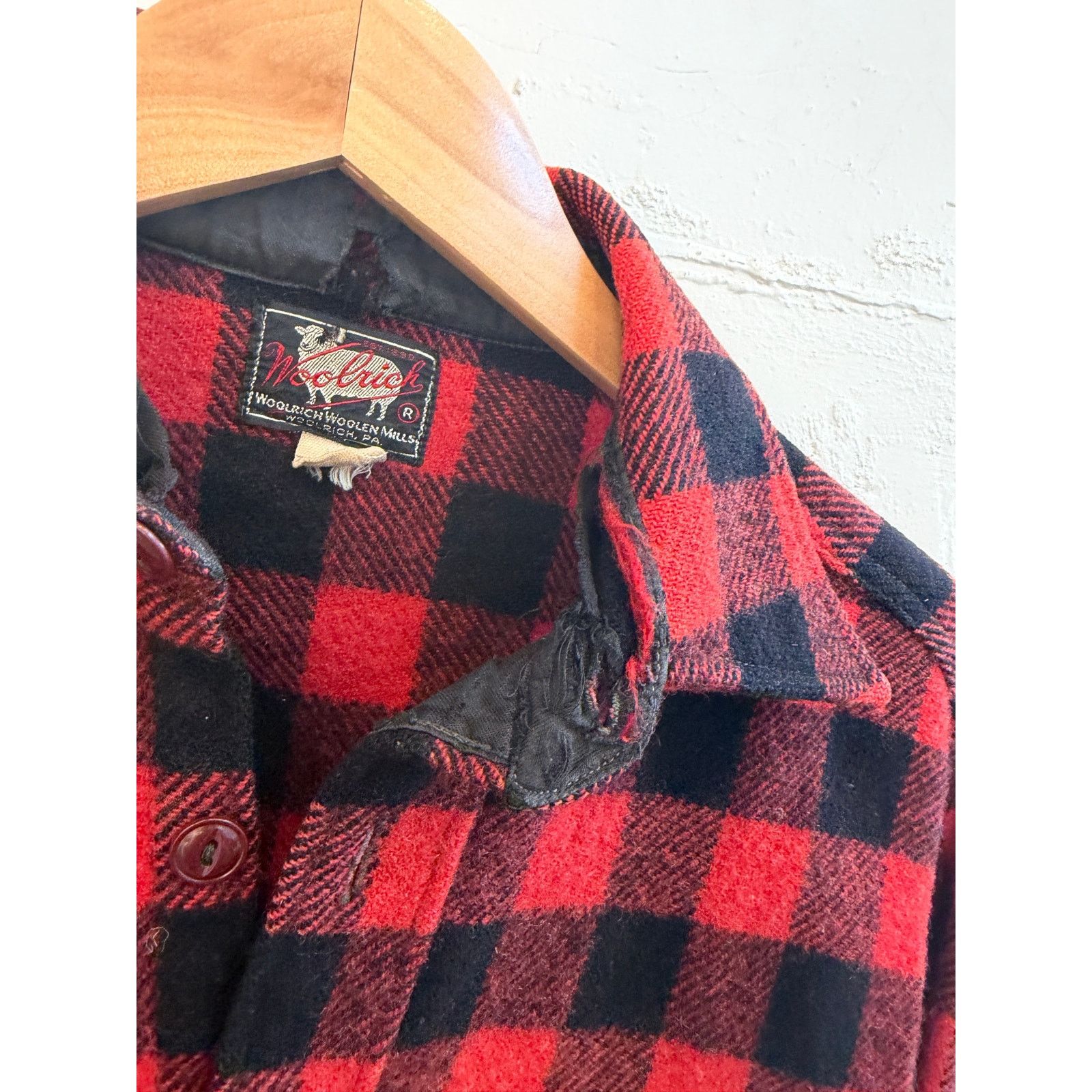 Woolrich Woolen Mills Vintage 40's 50's Woolrich Buffalo Plaid Shirt Jacket Size US S / EU 44-46 / 1 - 7 Thumbnail